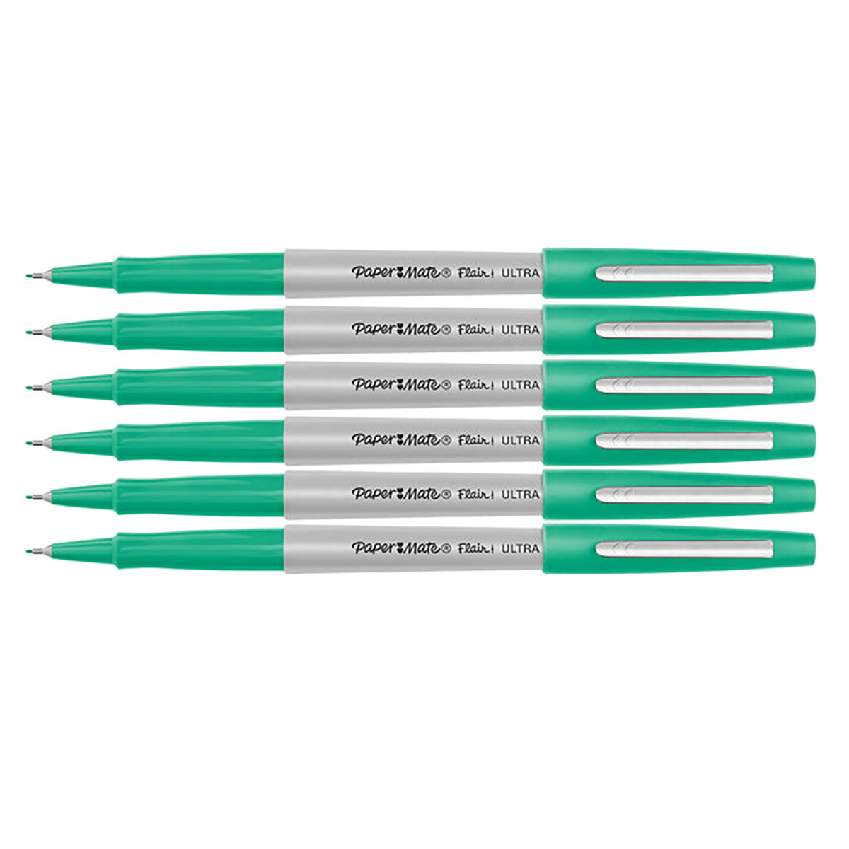 Paper Mate Flair Candy Pop Gummy Green Felt Tip Pen, Ultra Fine Pack of 6