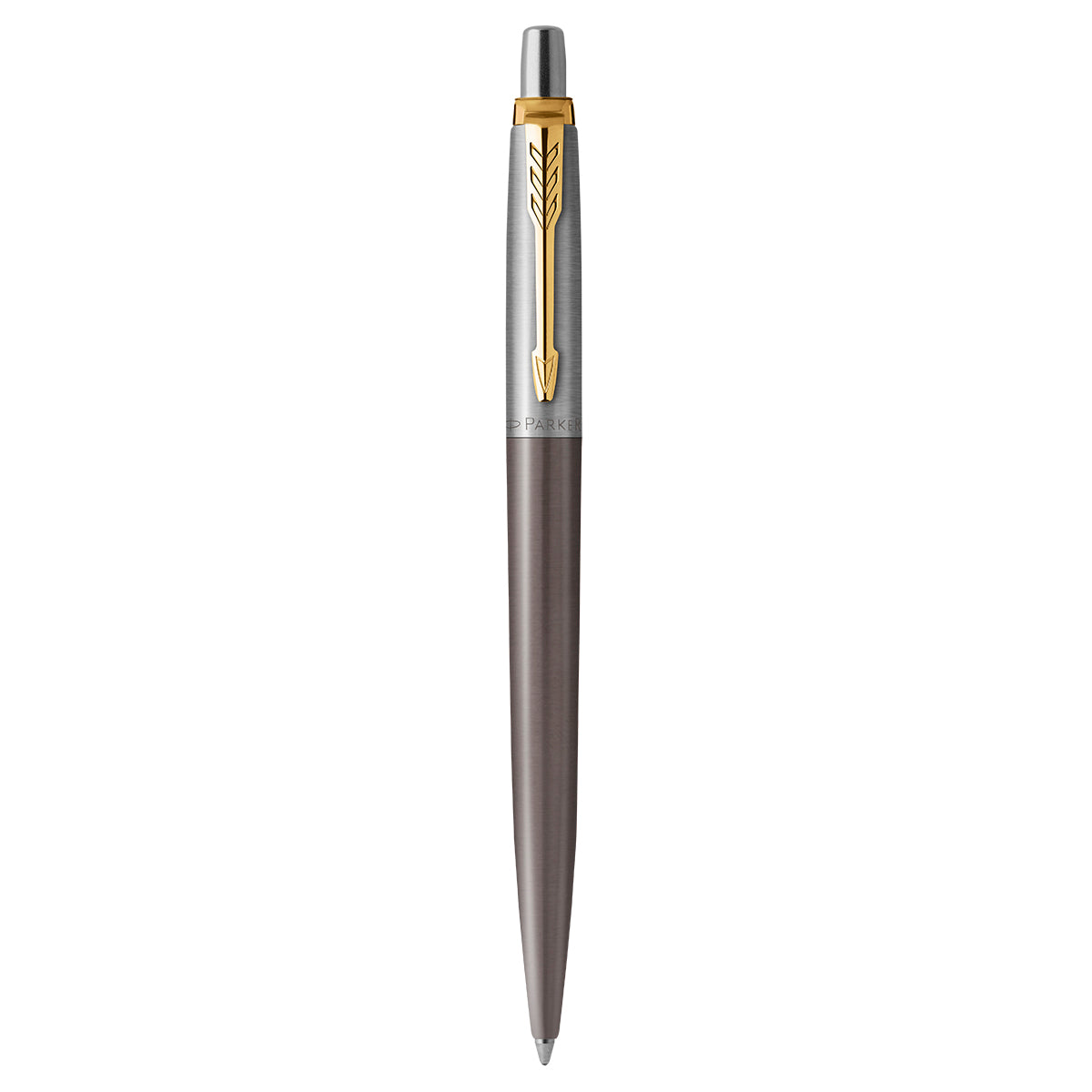 Parker Jotter Grey Gold Trim Ballpoint Pen Medium 2213723