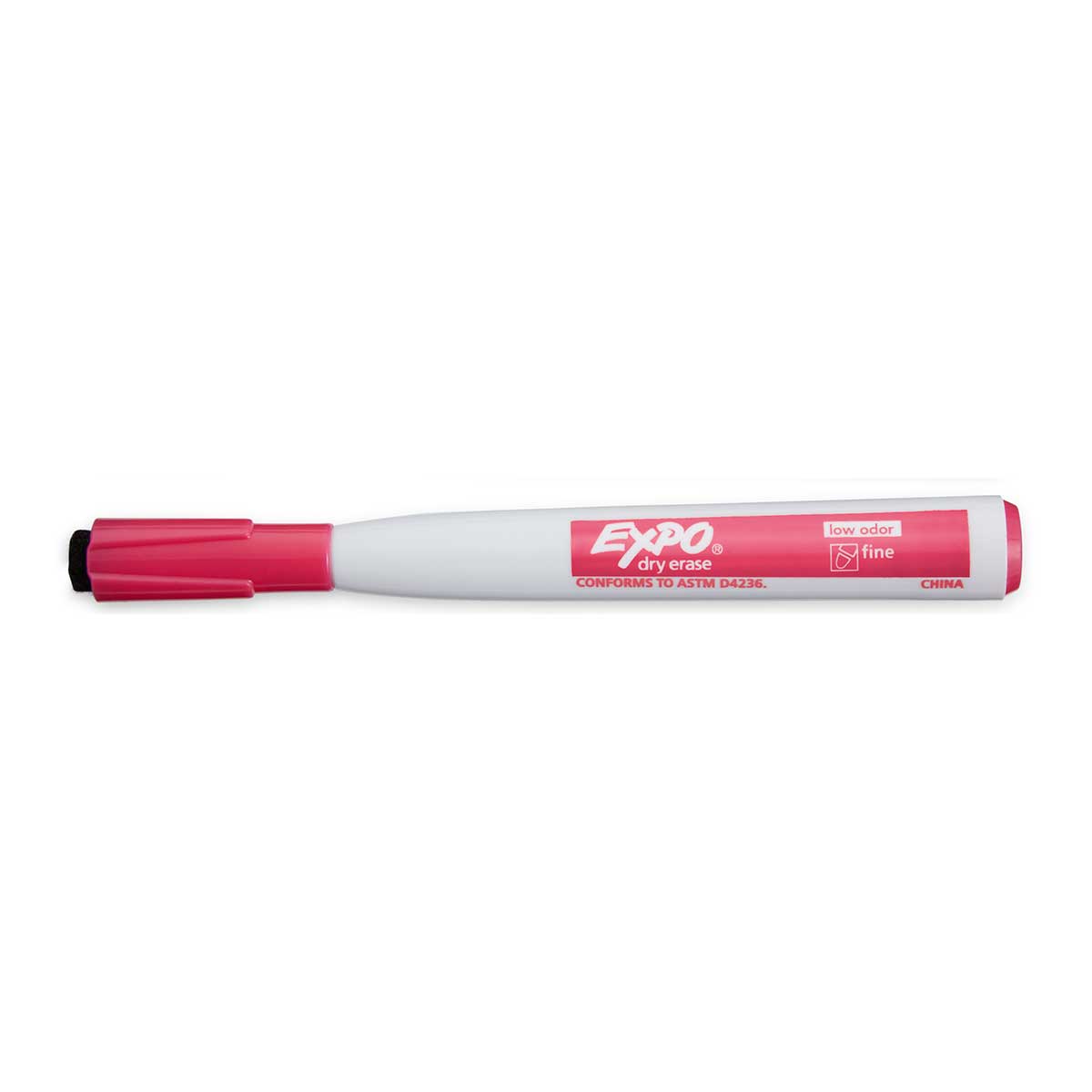 Expo Magnetic Dry Erase Pink Markers With Eraser On Cap Fine Tip