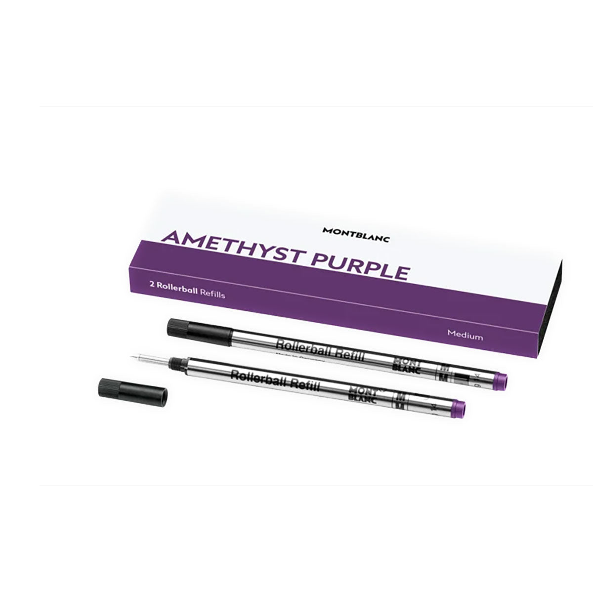 Montblanc Rollerball Refill Medium Amethyst Pack of 2 128236