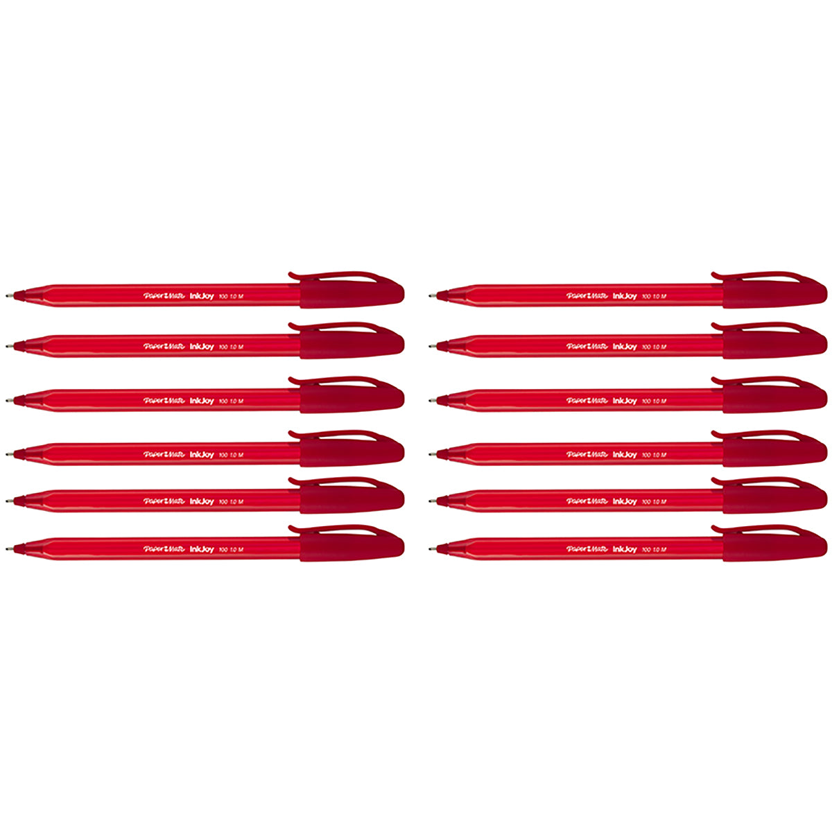 Paper Mate Stick Pen Medium Point Red Pack of 12 Paper Mate Ballpoint Pen