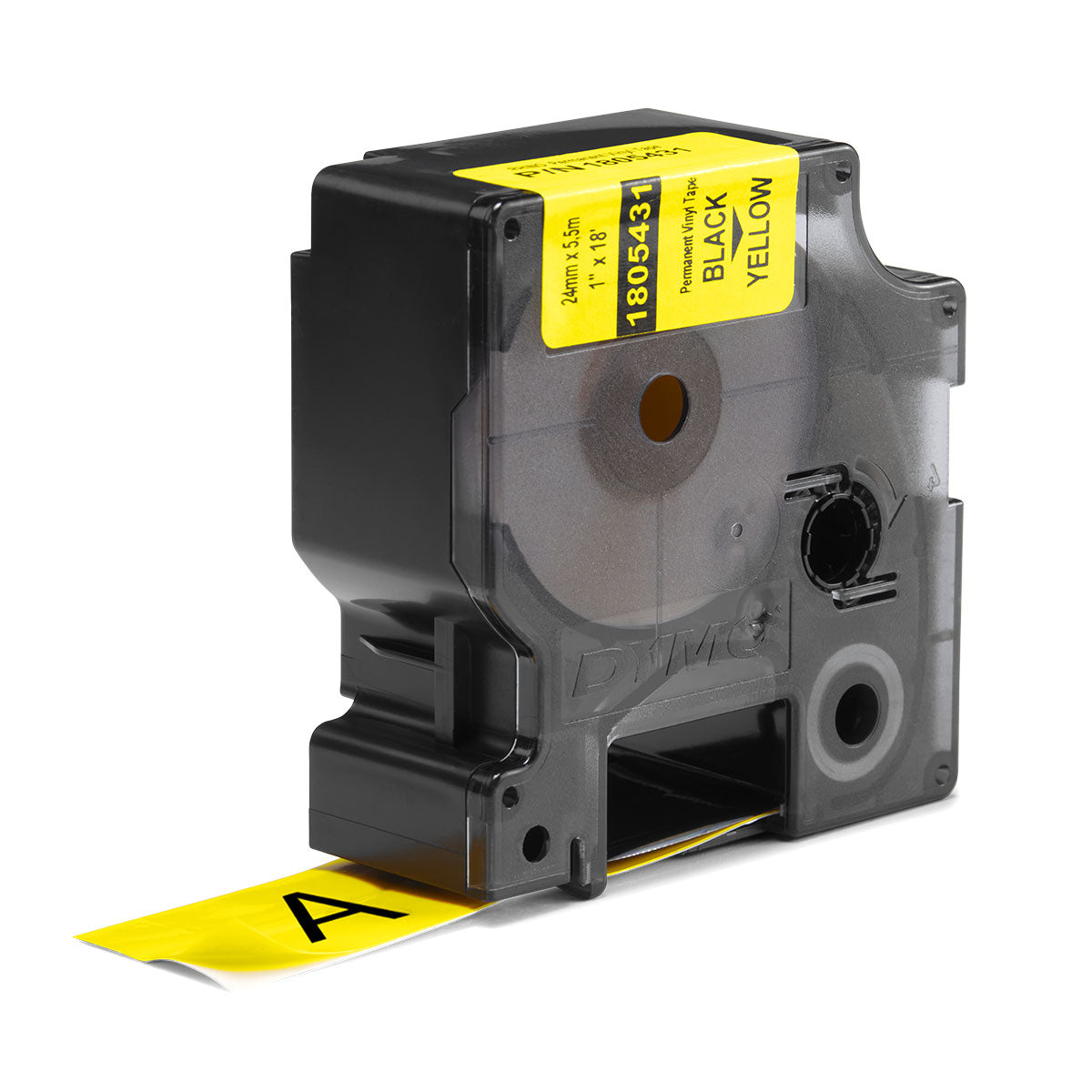 Dymo Rhino Industrial Label Tape Yellow on Black 1 Inch 1805431