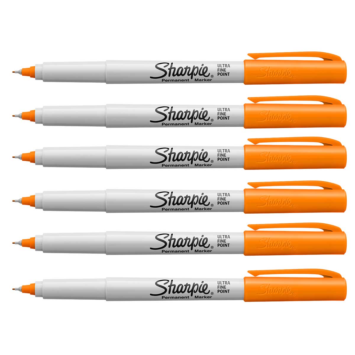 Sharpie Tangerine Ultra Fine Markers For Coloring Pack Of 6