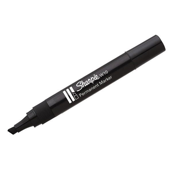 Sharpie Chisel Thick Tip Black Permanent Markers W10 Pack of 5