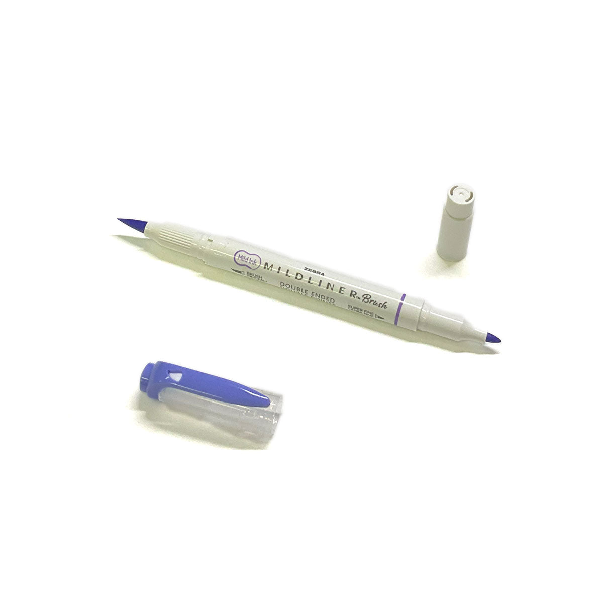 Zebra Mildliner Highlighter Lavender Double Ended Brush and Fine