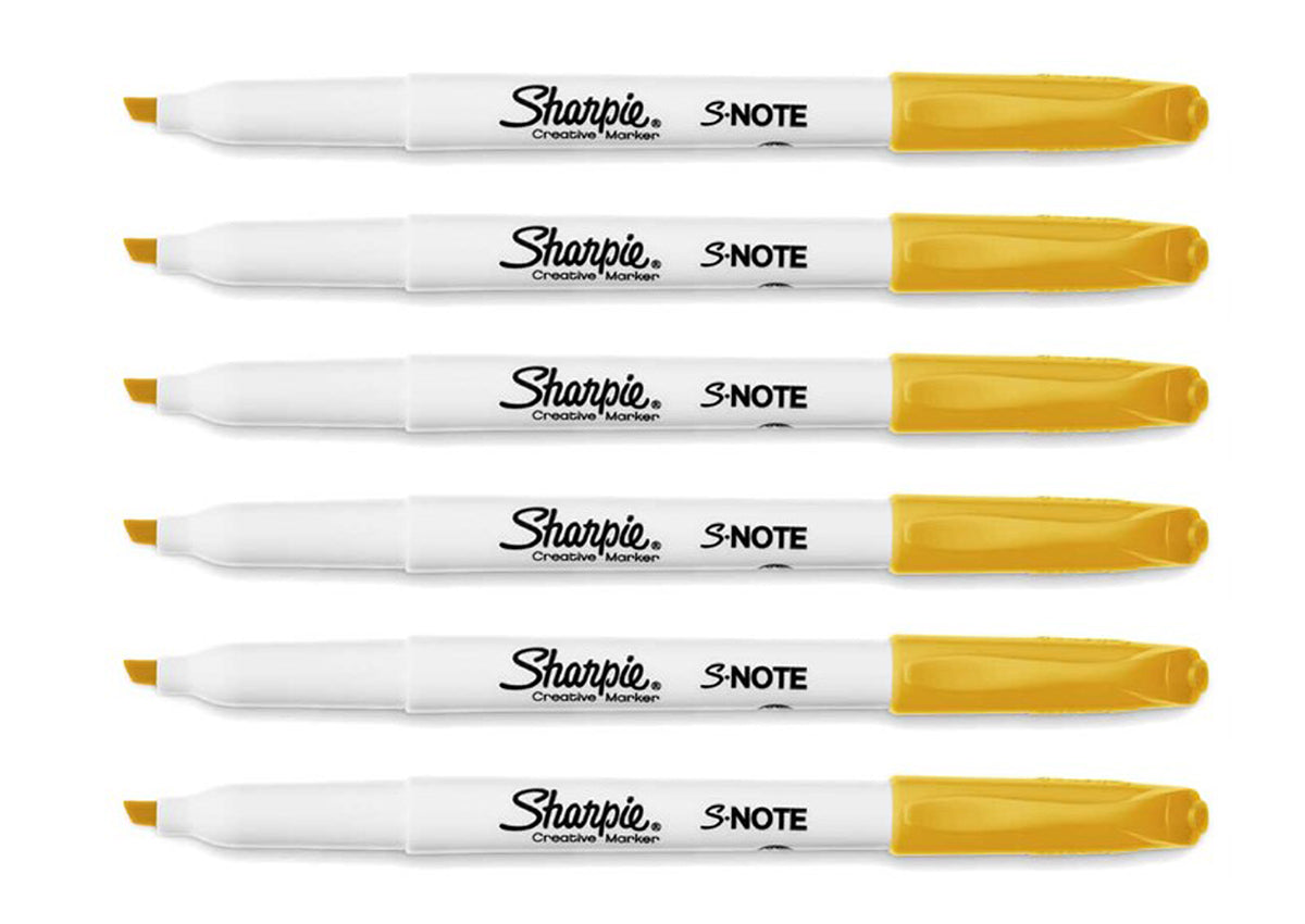 Sharpie S-Note Daffodil Creative Marker Pack Of 6