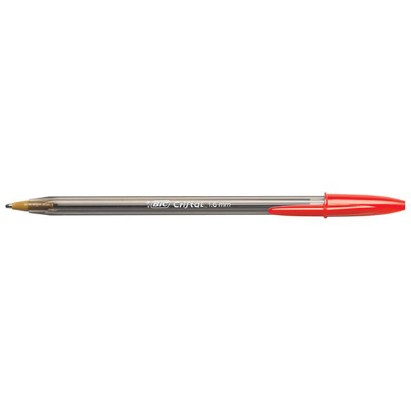 Bic Crystal Xtra Bold 1.6MM Red Ballpoint Pen (Red Ink)