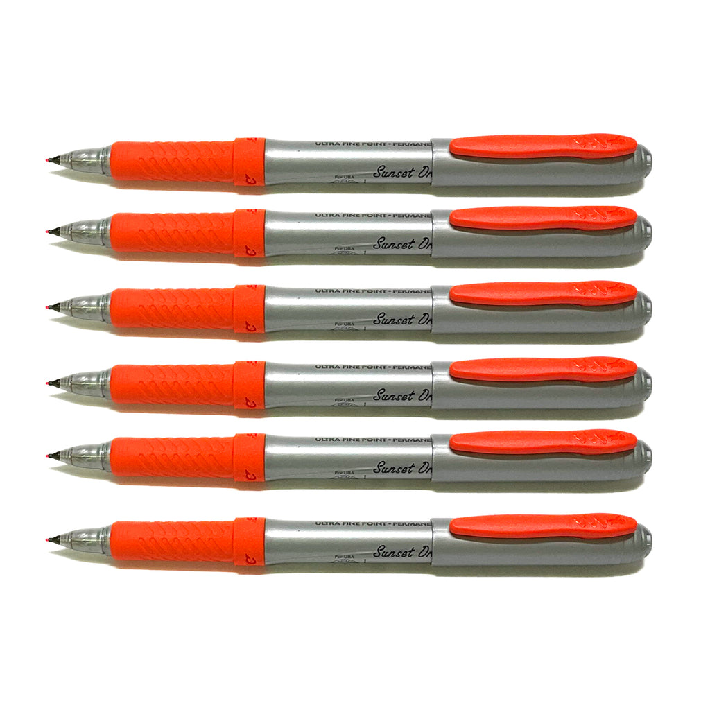 Bic Marking Ultra Fine Sunset Orange Ultra Fine Markers Pack of 6