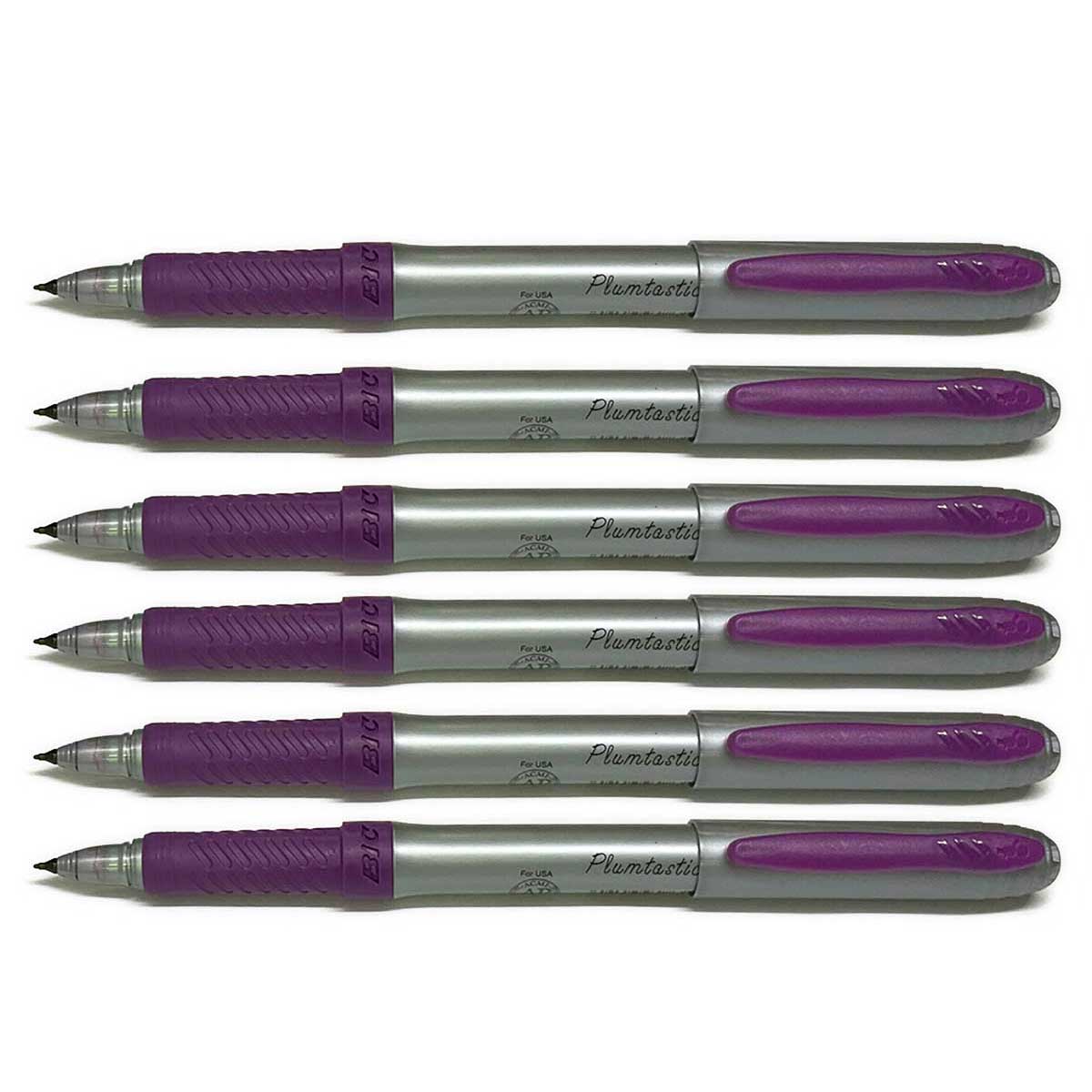 Bic Ultra Fine Marker Plumtastic Purple, Pack of 6
