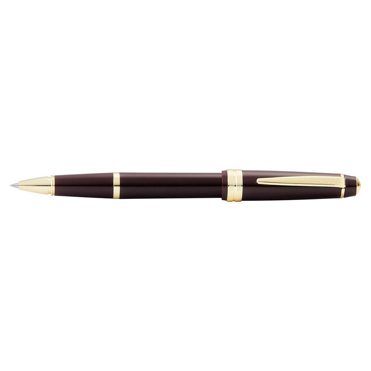 Cross Bailey Light Polished Burgundy Resin and Gold Tone Rollerball Pen AT0745-11