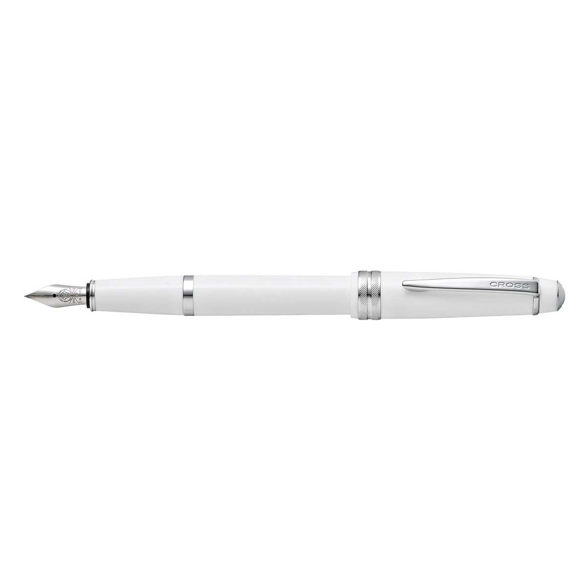 Cross Bailey Light, White Fountain Pen Extra Fine AT0746-2XS + 6 Black Cartridges