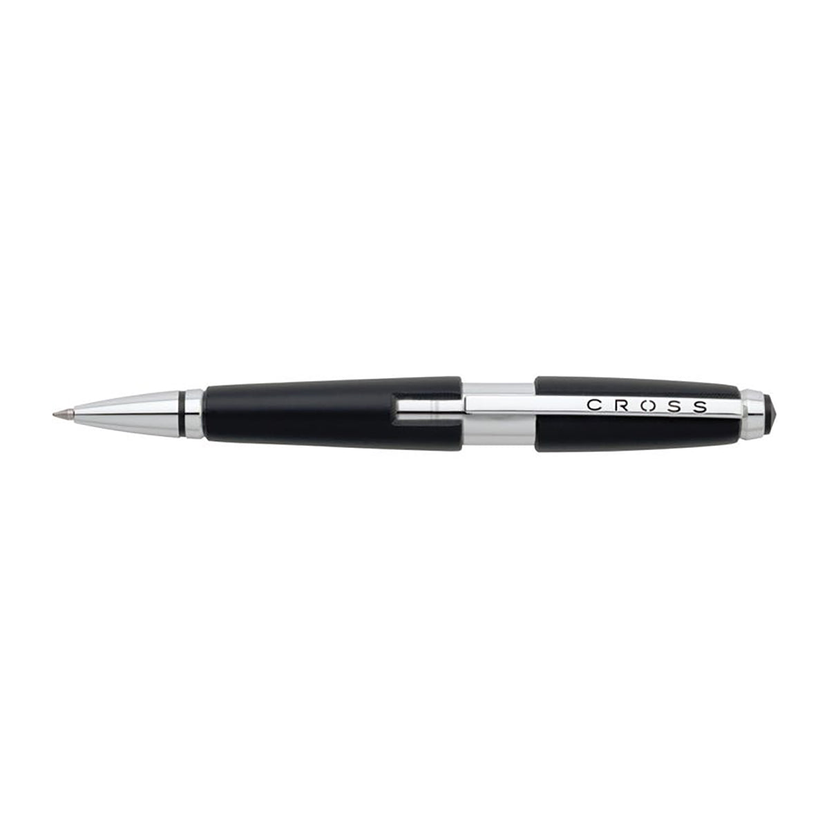 Cross Edge Jet Black Retractable Capless Rollerball Pen AT0555-2 Cross Rollerball Pens