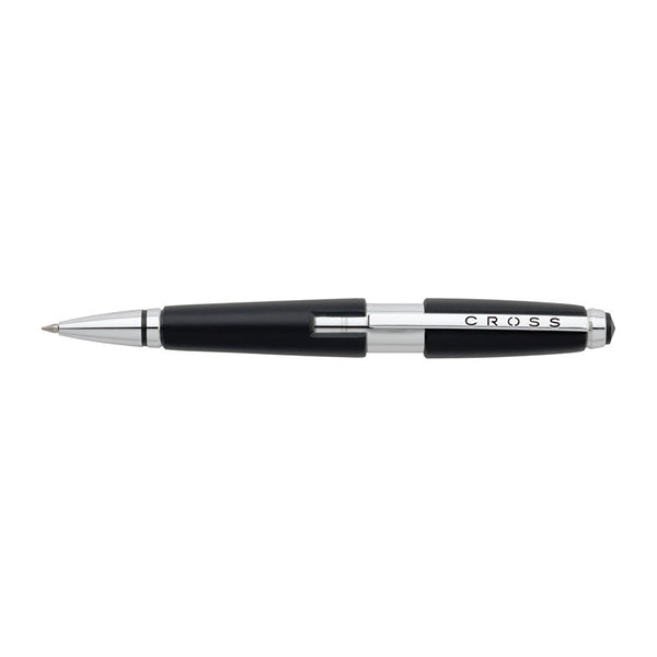 Cross Edge Jet Black Retractable Capless Rollerball Pen AT05552