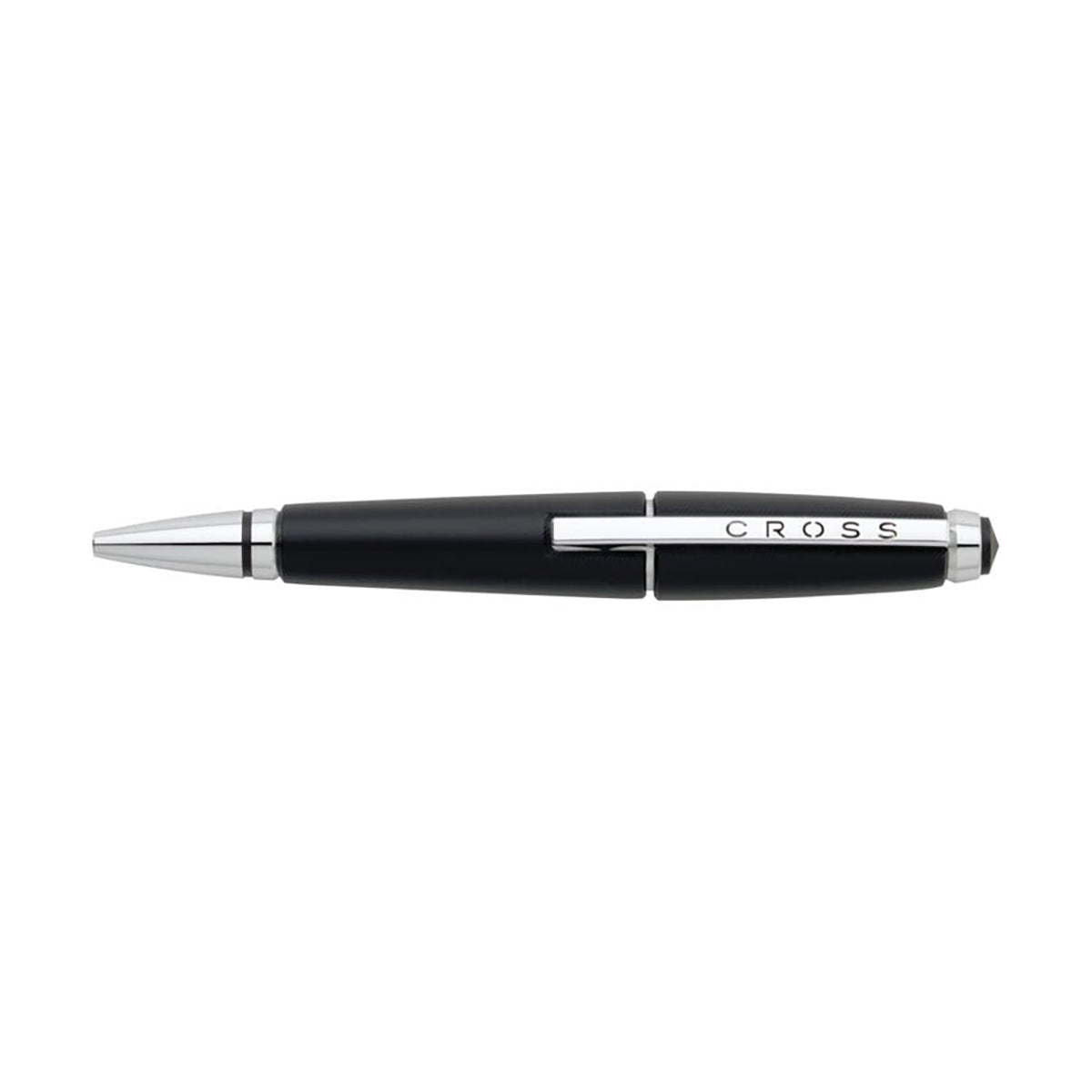 Cross Edge Jet Black Retractable Capless Rollerball Pen AT0555-2 Cross Rollerball Pens