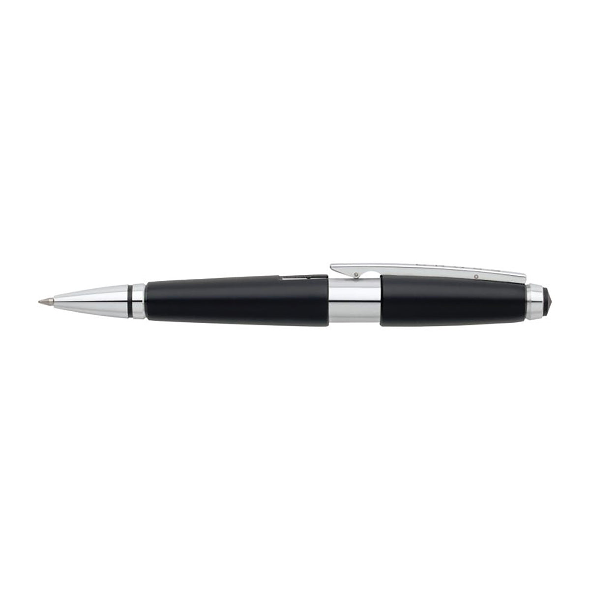 Cross Edge Jet Black Retractable Capless Rollerball Pen AT0555-2 Cross Rollerball Pens
