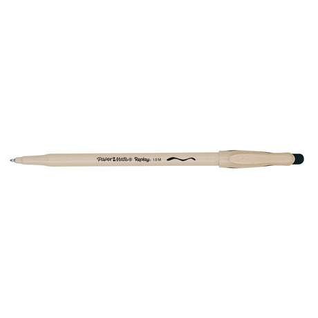 Paper Mate Replay Erasable Black Ink Pen Medium, Pack of 12  Paper Mate Ballpoint Pens