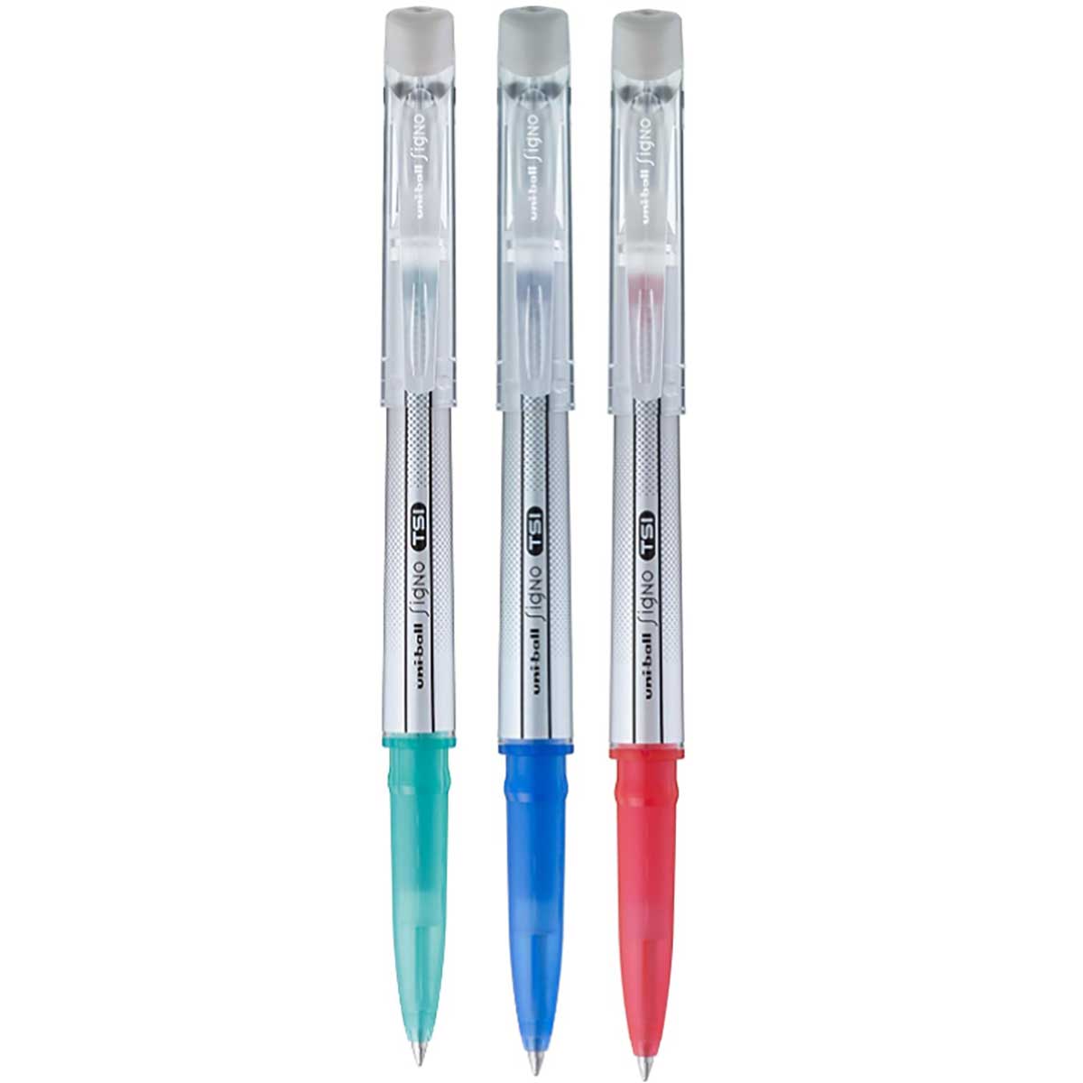 Erasable Pens Multicolor, Uniball Signo TSI Red, Blue and Green