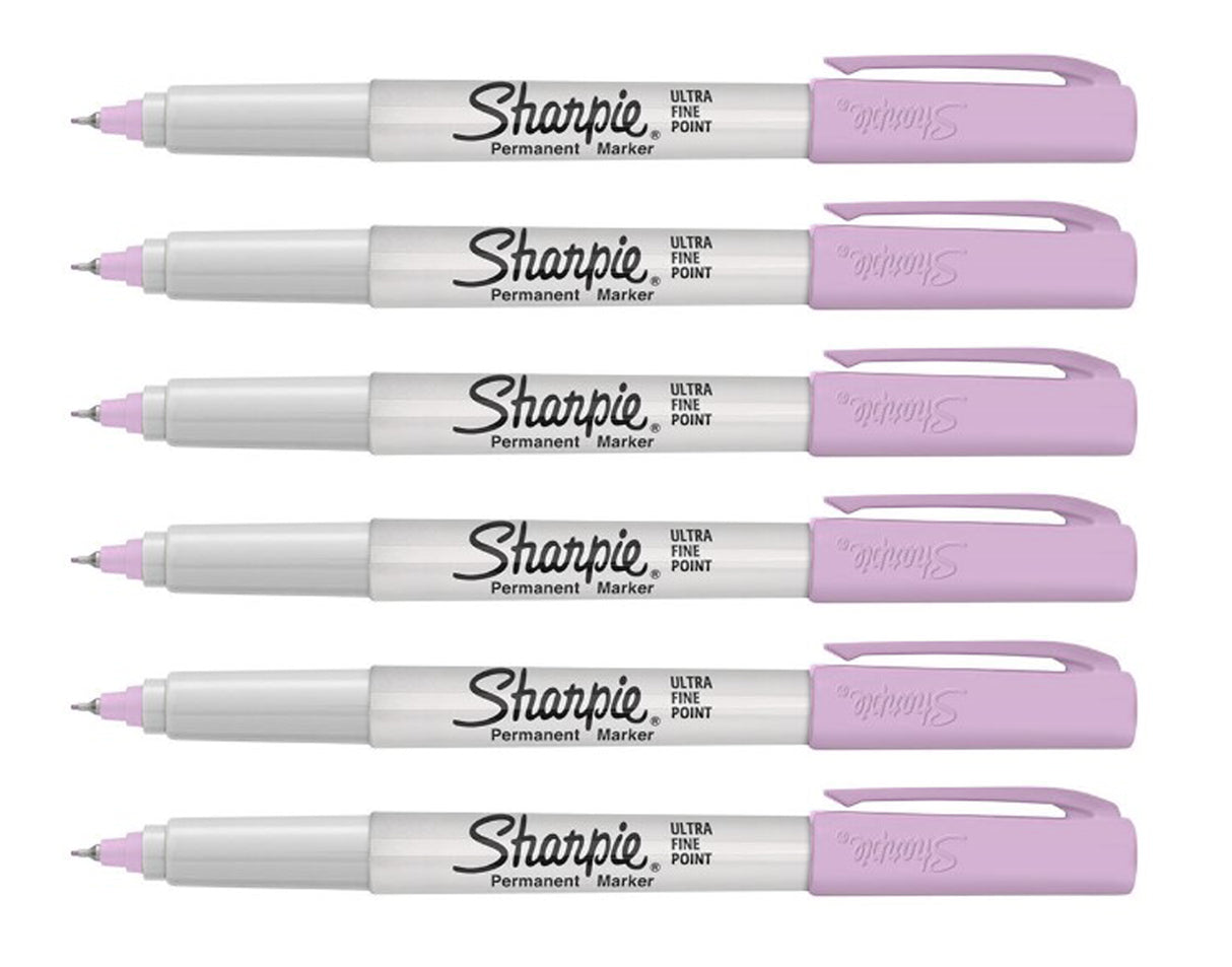 Sharpie Lavender Mica Ultra Fine Marker Pack Of 6