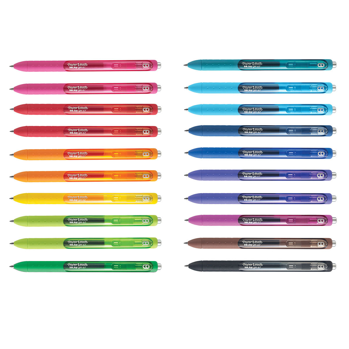 Paper Mate Inkjoy Gel Pens 0.7 Assorted Pack of 20
