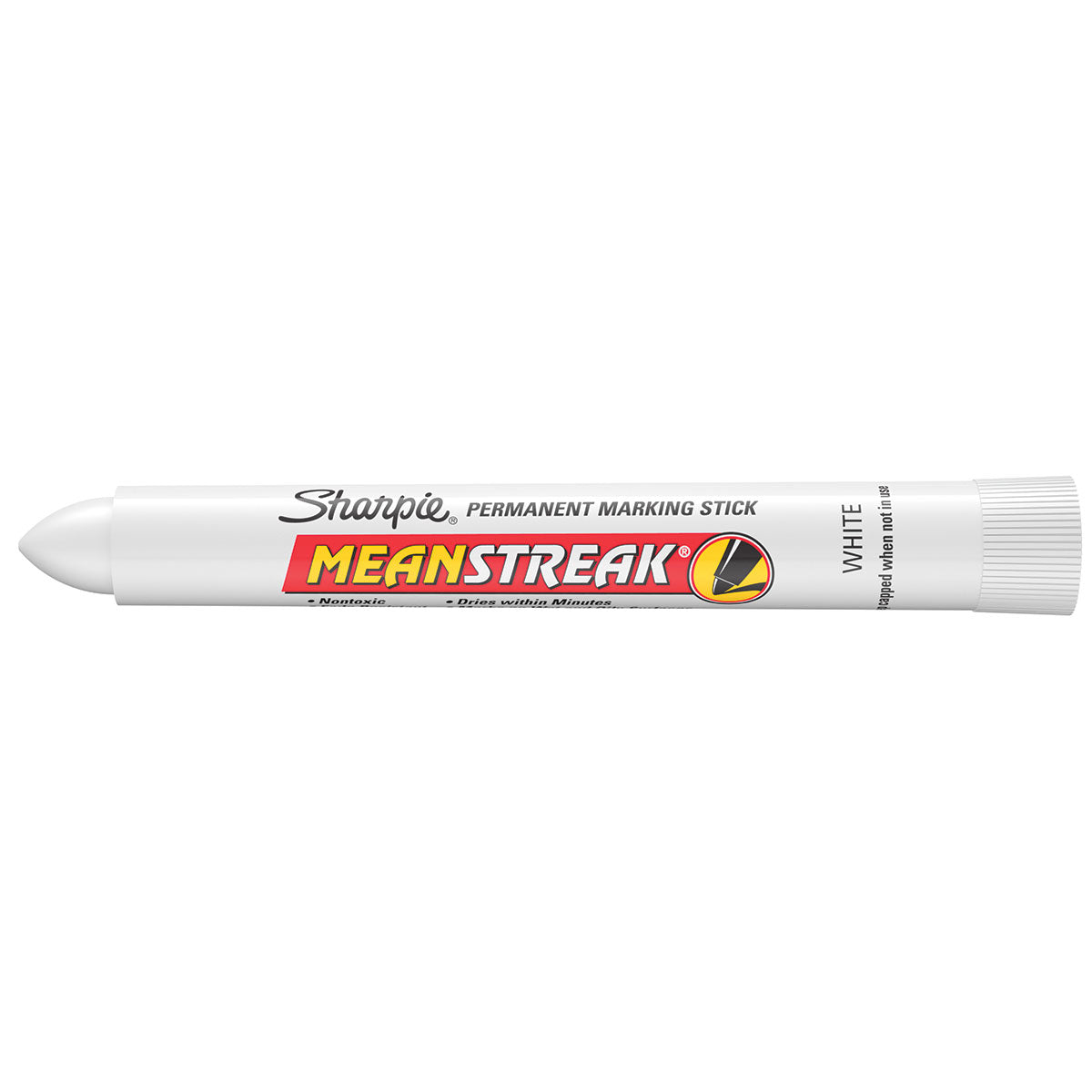 Sharpie Mean Streak White Marking Stick For Wet, Oily Surfaces, Extra Bold Tip, Waterproof
