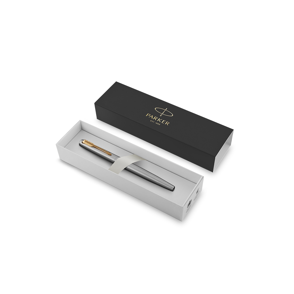 Parker Jotter Fountain Pen Stainless Steel Gold Trim Medium 2030948