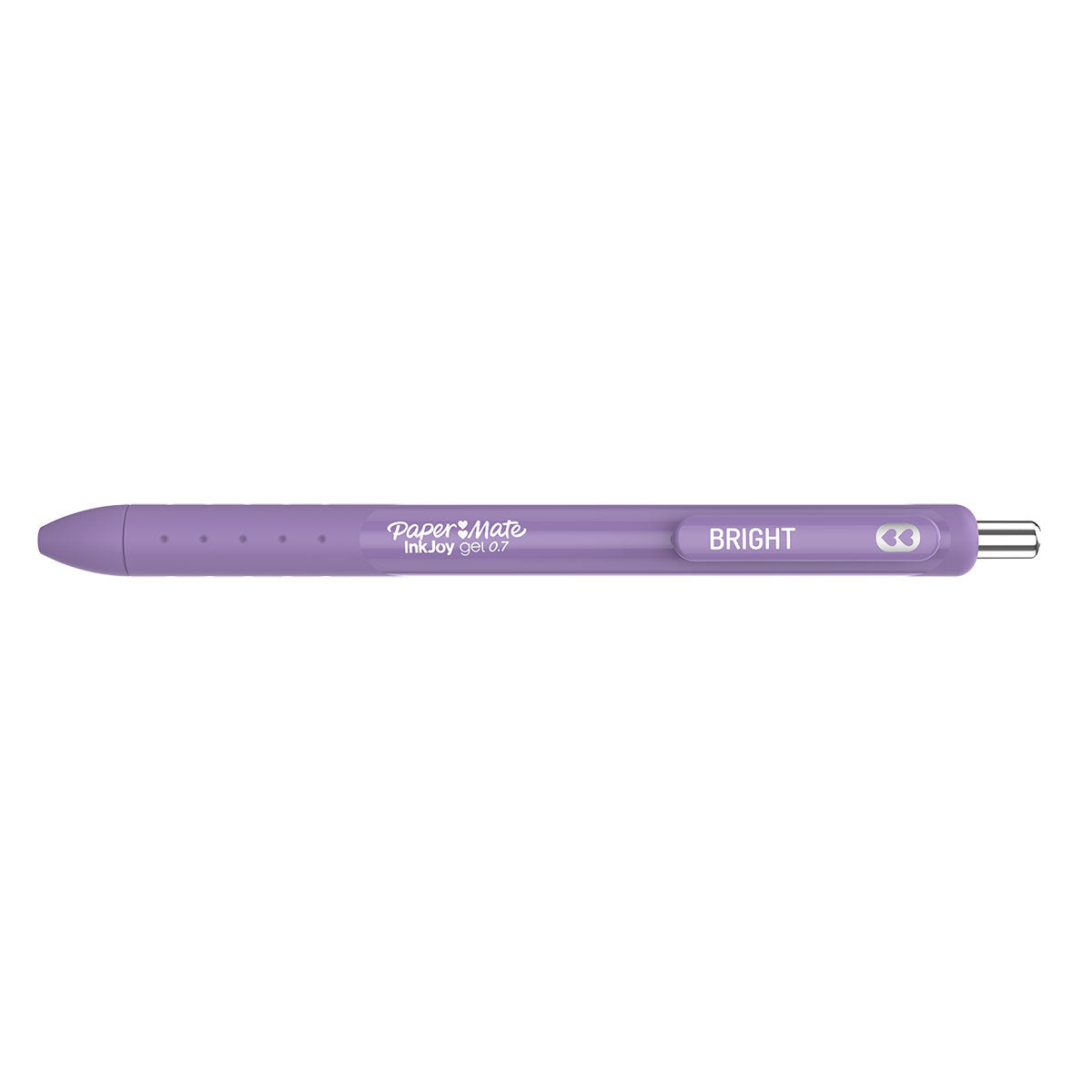 Paper Mate Inkjoy Gel Bright Purple Ink Pen For Black Paper 0.7 Retractable Medium