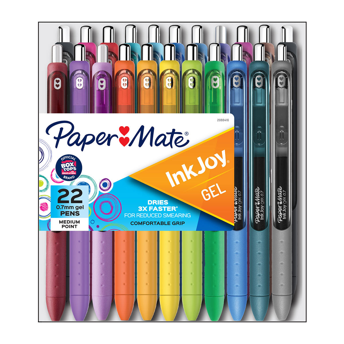 Paper Mate Inkjoy Gel Pens 0.7 MM Assorted Colors Pack of 22