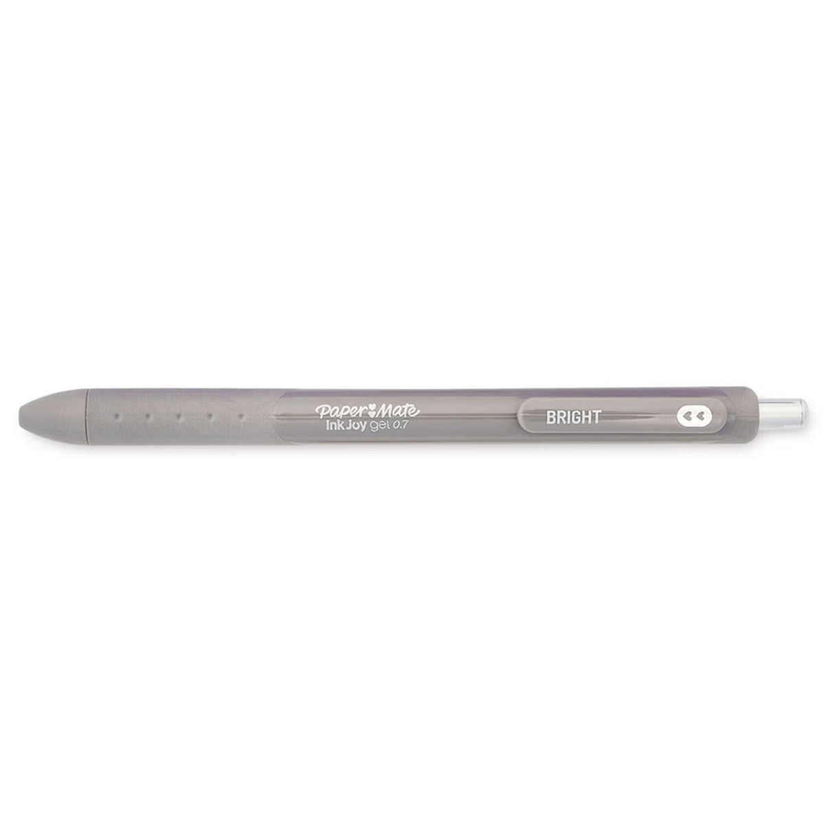 Paper Mate Inkjoy Gel Bright Grey Pewter Ink Pen For Black Paper 0.7 Retractable Medium