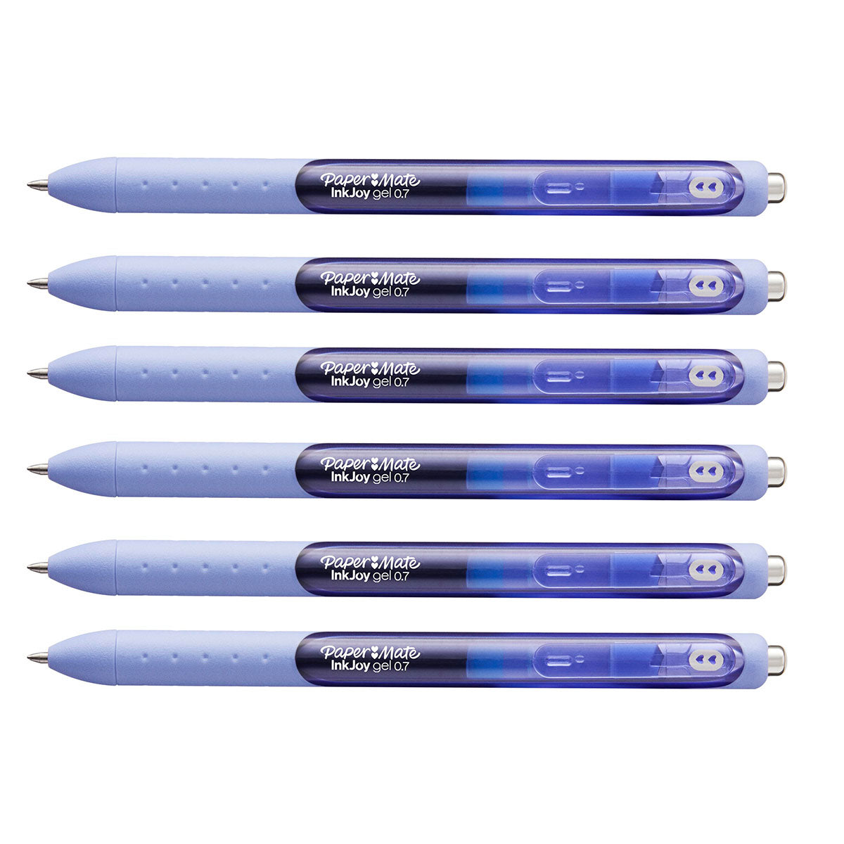 Paper Mate Inkjoy Gel Periwinkle Ink Pen Pack of 6