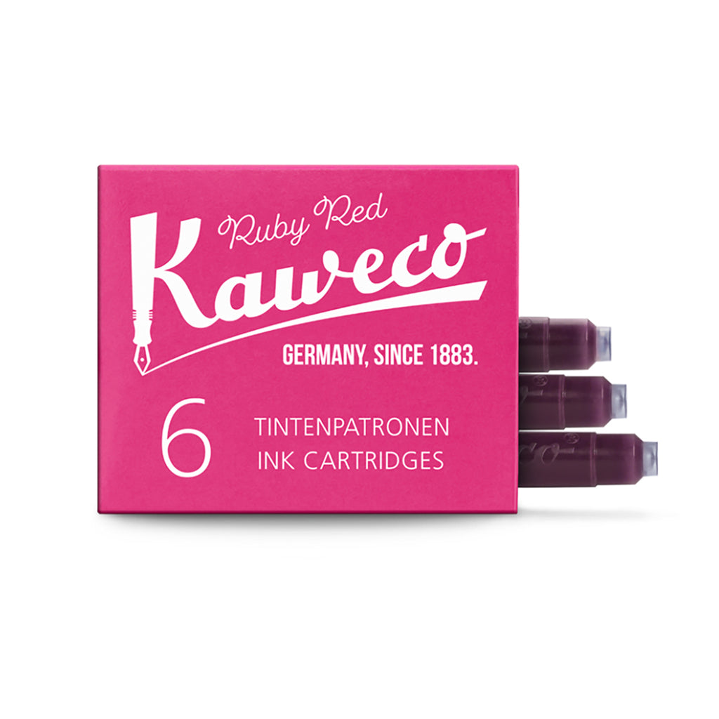 Kaweco Ruby Red Short International Cartridges Pack of 6