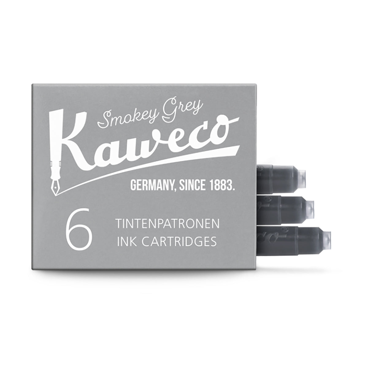 Kaweco Smokey Grey Short International Fountain Pen Cartridges Pack of 6 Kaweco Fountain Pen