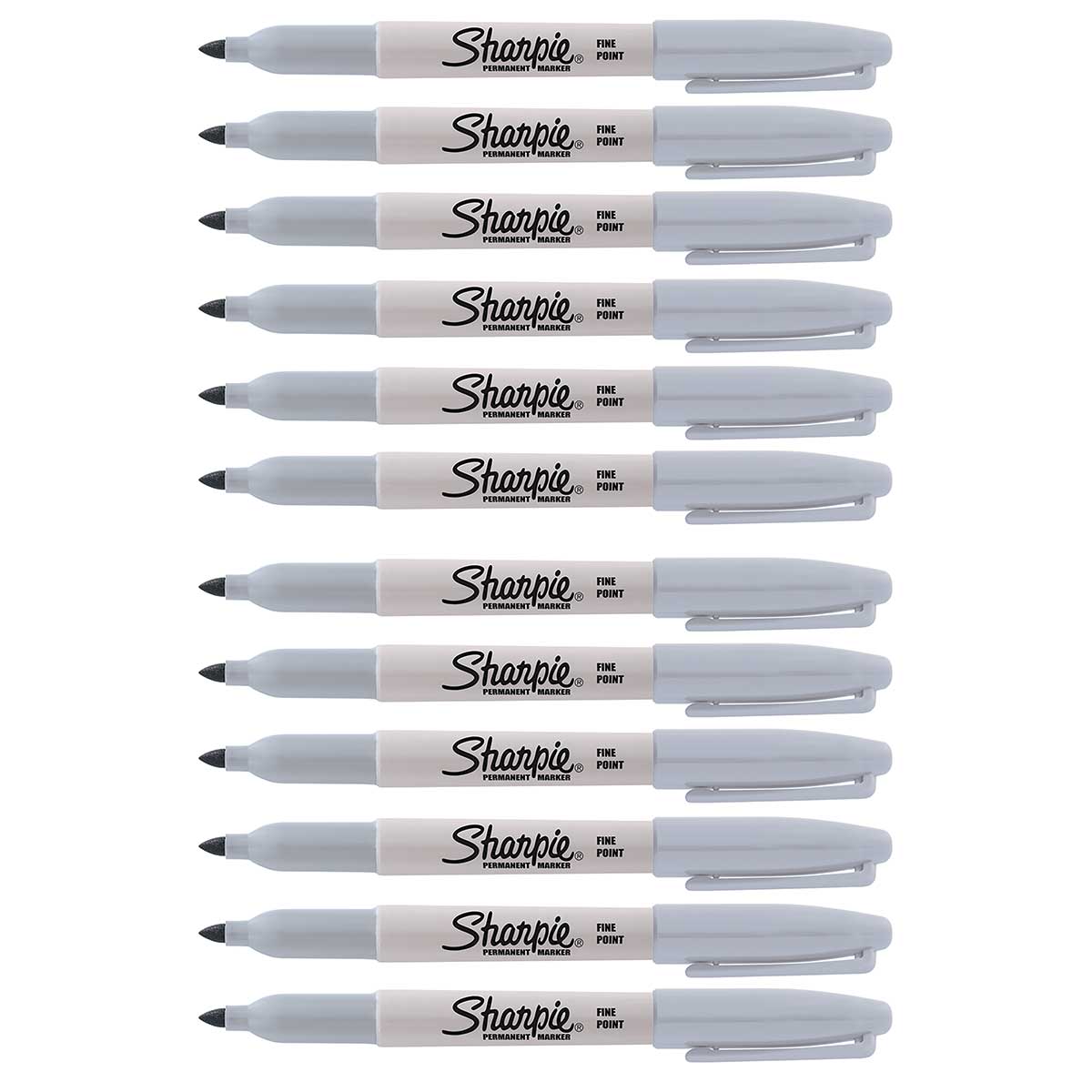 Sharpie Light Grey, Permanent Markers Fine Point Pack of 12