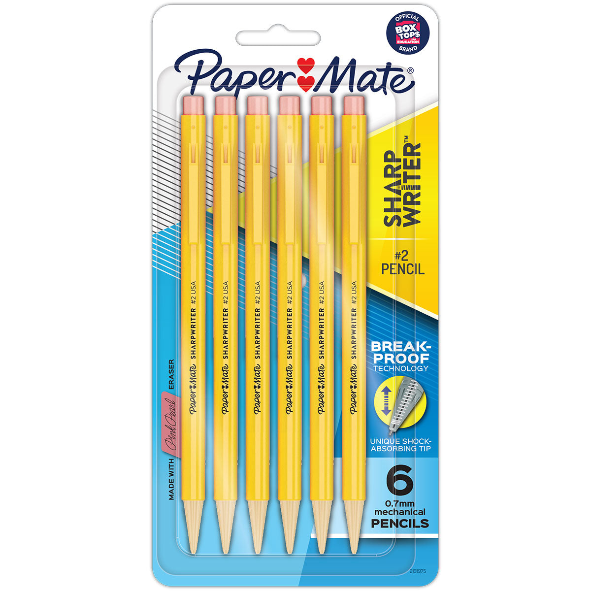 Papermate Sharpwriter #2 Mechanical Pencils 0.7mm 6 Count