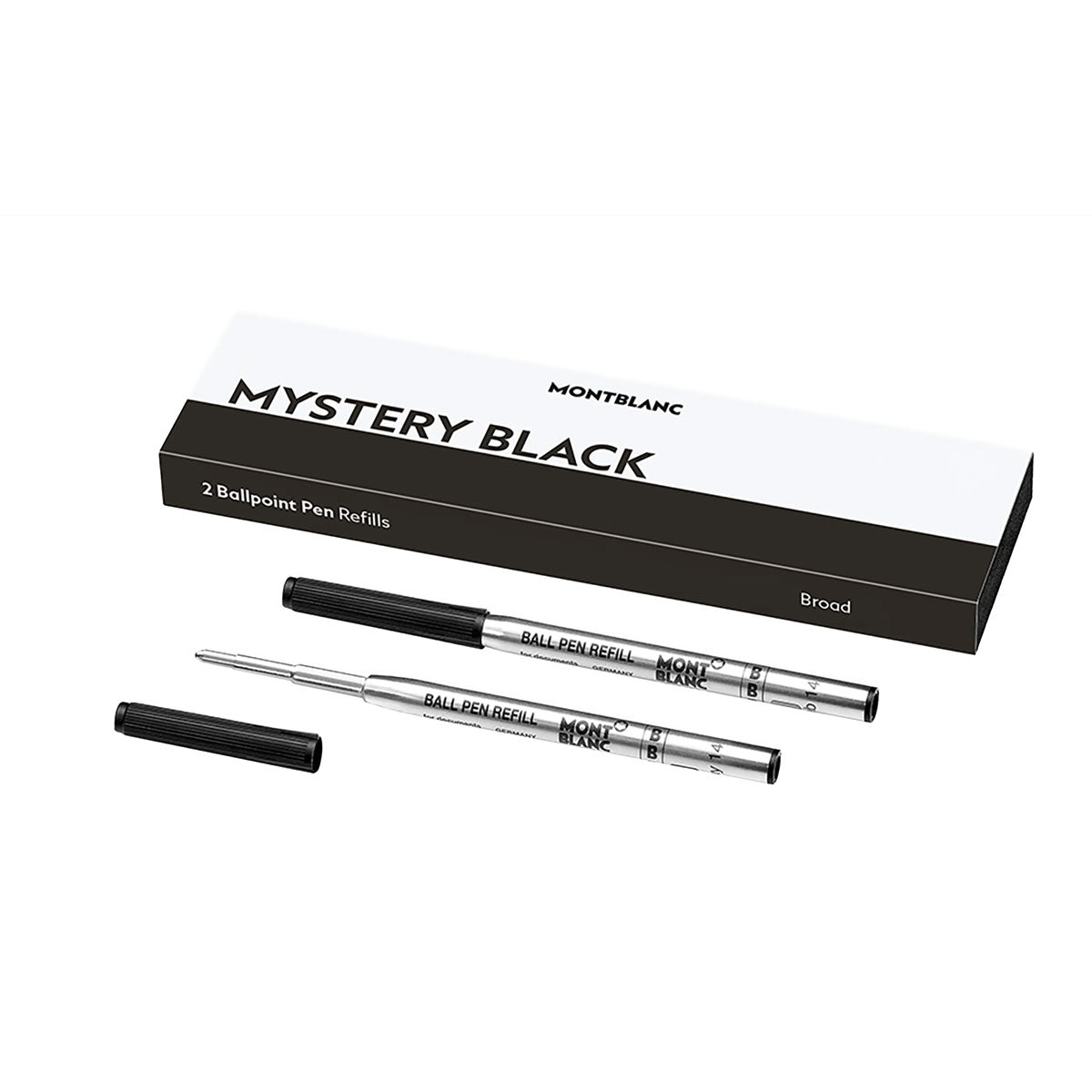 Montblanc Ballpoint Refill Black Broad 128212 Pack of 2