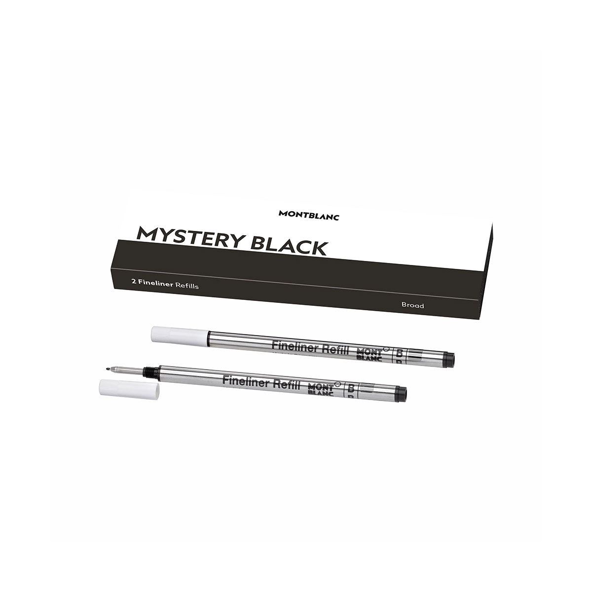 Montblanc Fineliner Rollerball Refill Black Broad Ink Pack of 2 128247