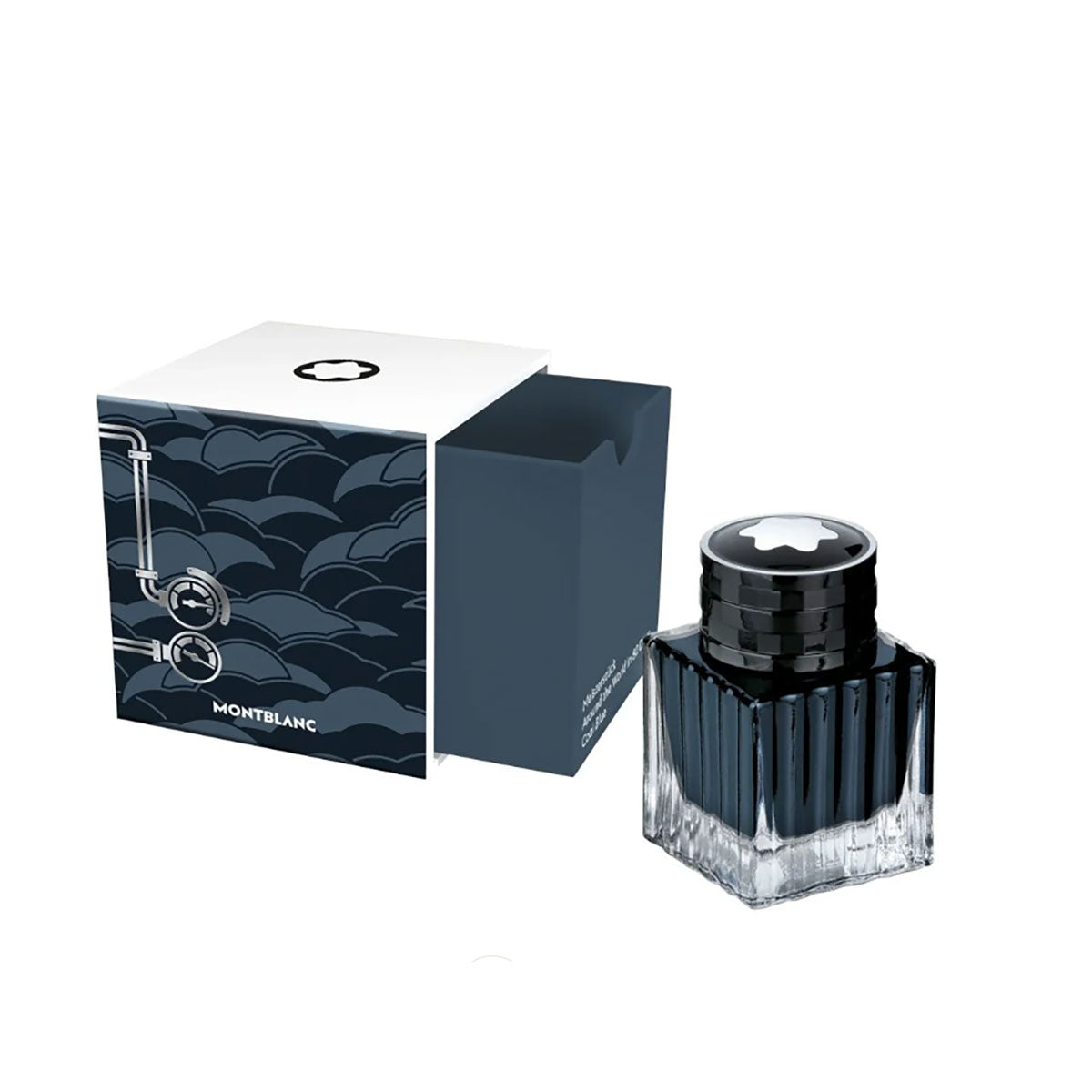 Montblanc Around The World in 80 Days Coal Blue Fountain Pen Ink Bottle 50 ML