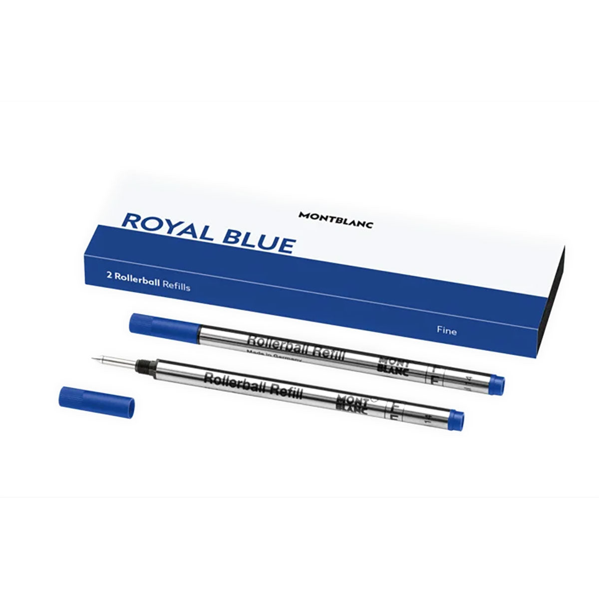 Montblanc Rollerball Refill Fine Blue Ink Pack of 2 128232