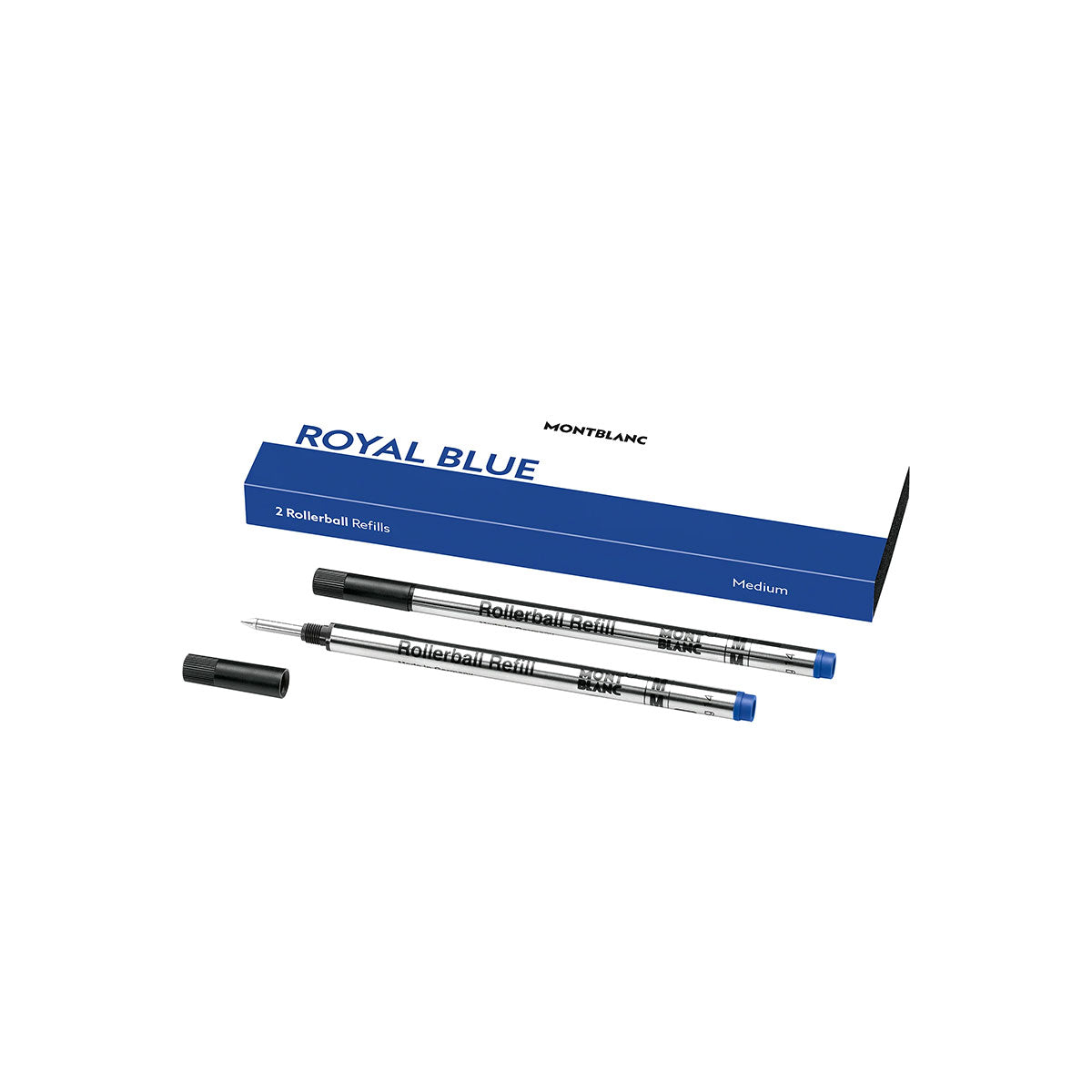 Montblanc Rollerball Refill Royal Blue Ink Medium Pack of 2 128233