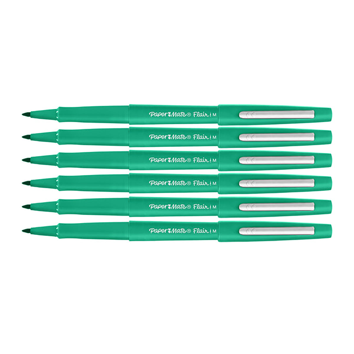Paper Mate Flair Candy Pop Gummy Green Felt Tip Pen Medium Pack of 6