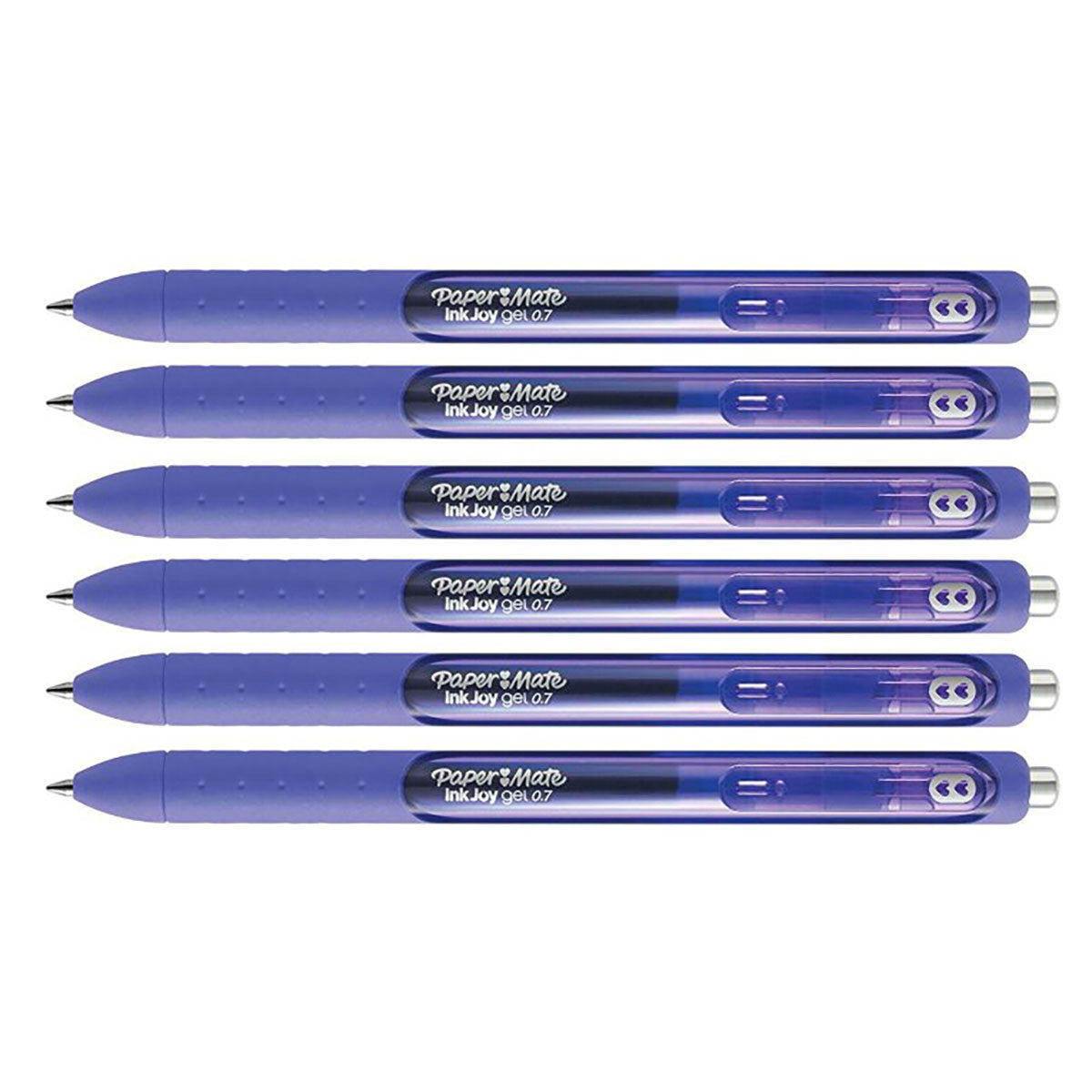 Papermate Inkjoy Gel Purple Medium Retractable 6 Count