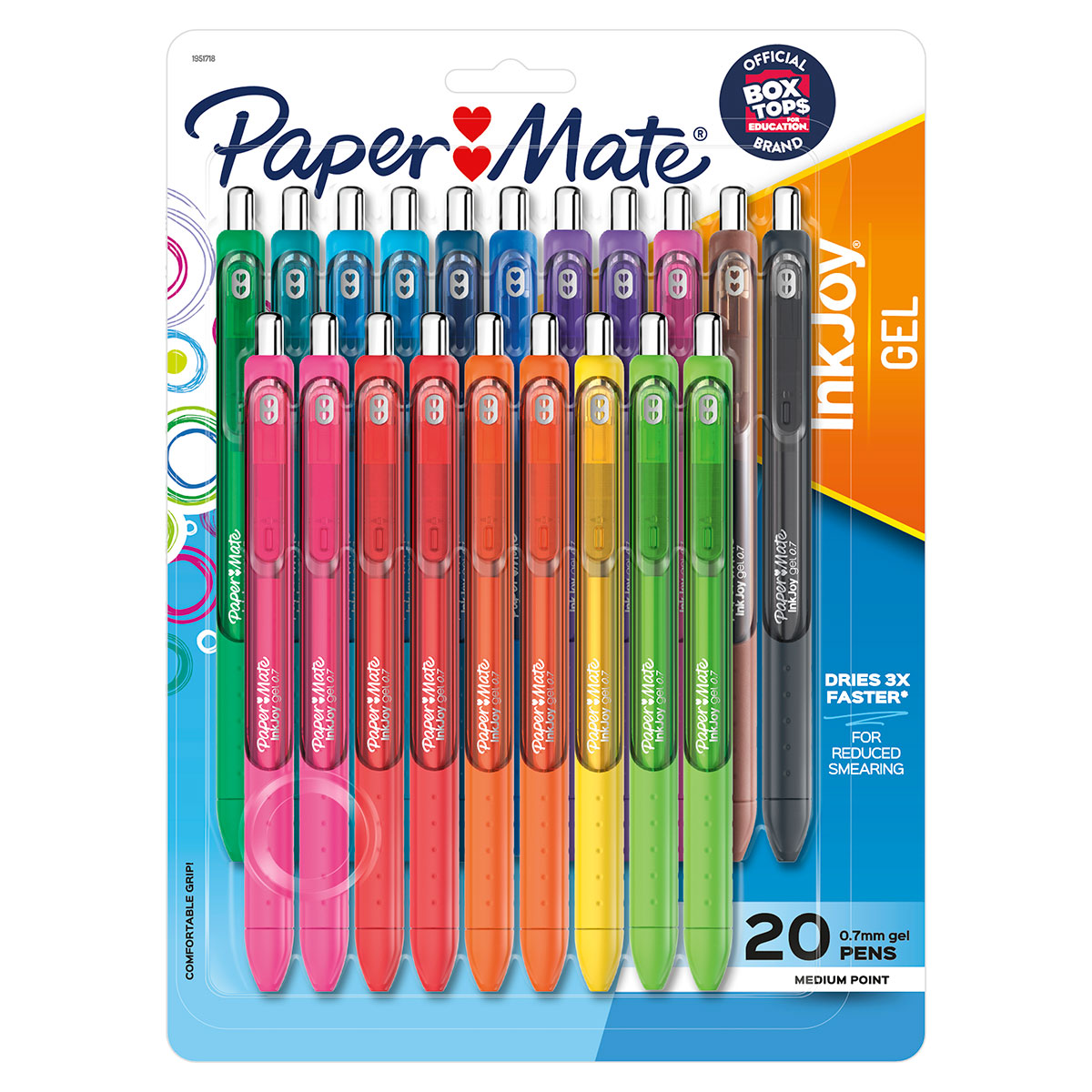 Paper Mate Inkjoy Gel Pens 0.7 Assorted Pack of 20