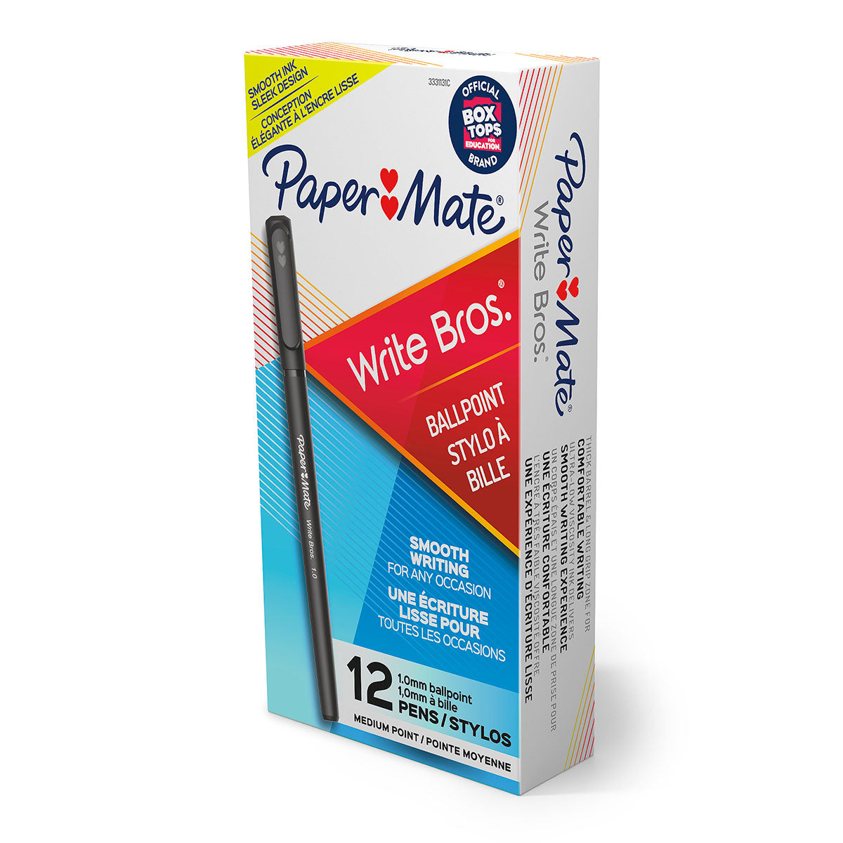 PaperMate Write Bros 1.0mm Black Ink Medium Dozen
