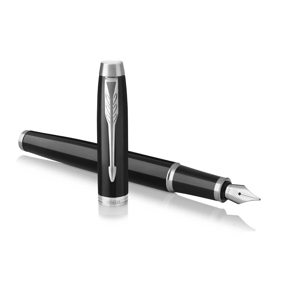 Parker IM Black Lacquer CT Fountain Pen Fine