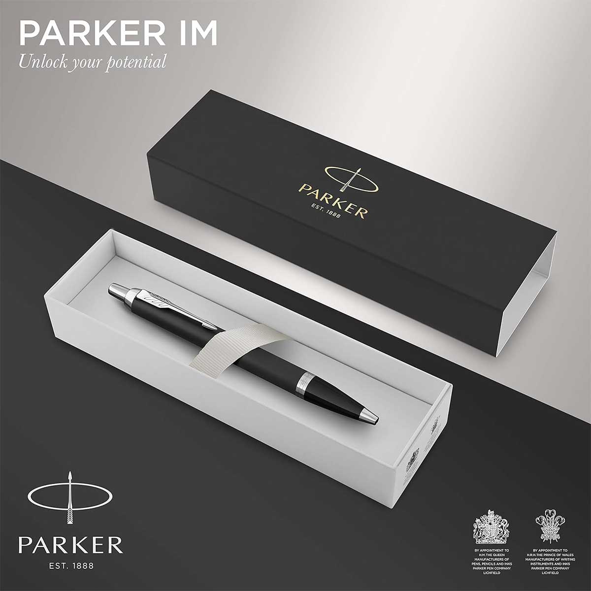 Parker IM Matte Black Ballpoint Pen Black Ink