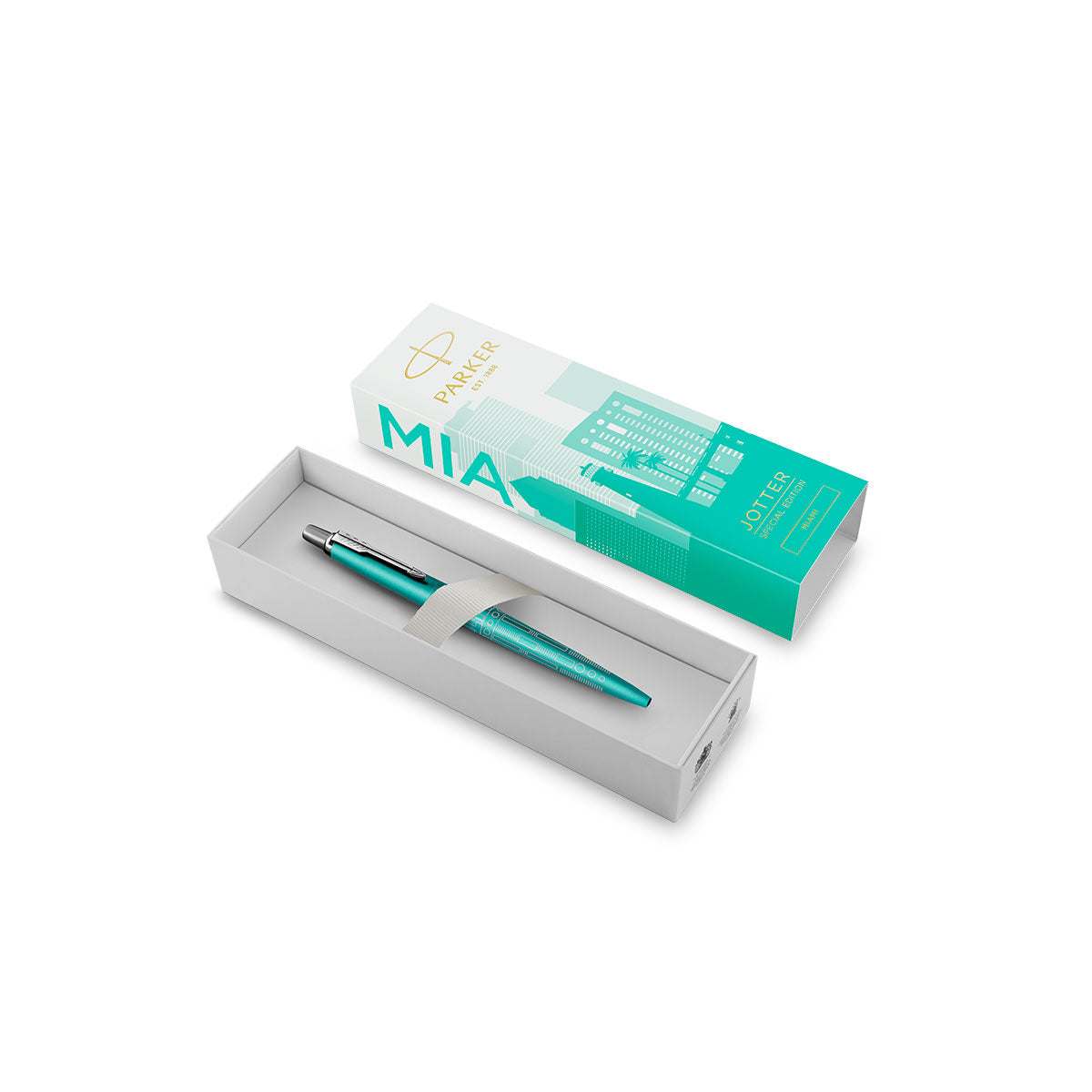 Parker Jotter Miami Turquoise Special Edition Ballpoint Pen Blue Ink