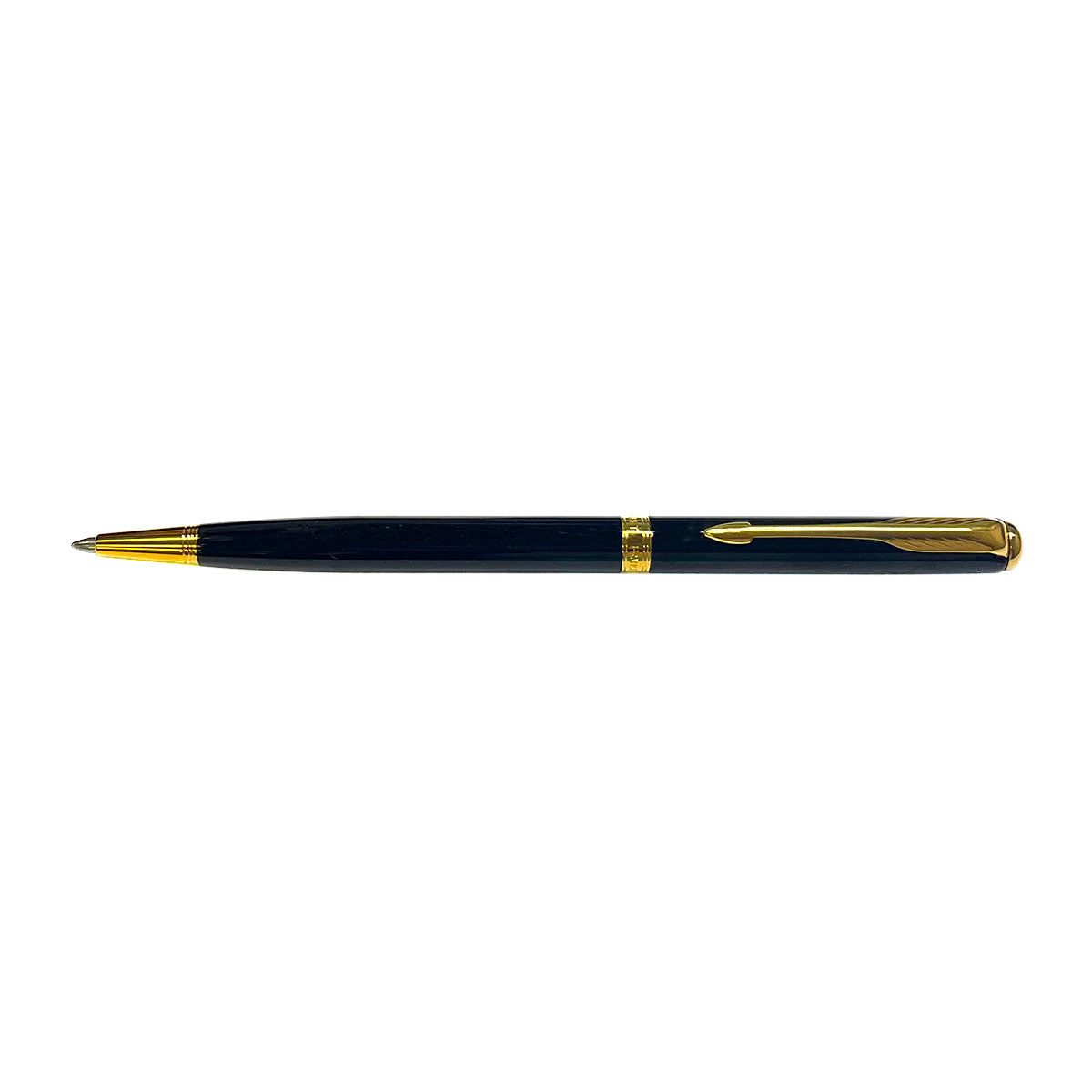 Parker Sonnet Slim Black Lacquer Gold Trim Ballpoint Pen