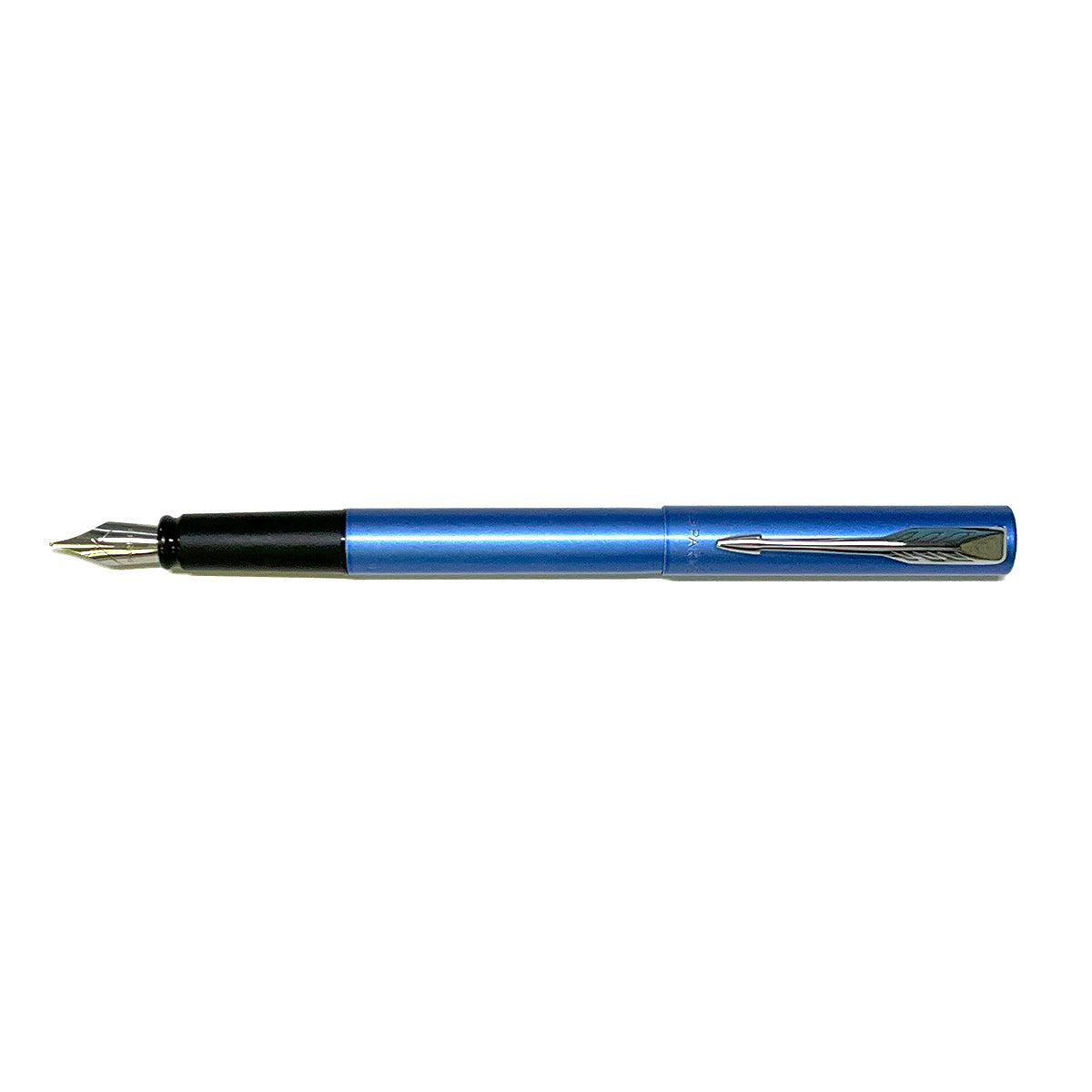 Parker Vector Xl Fountain Pen, Metallic Blue Chrome Trim Fine + Converter Parker Fountain Pens