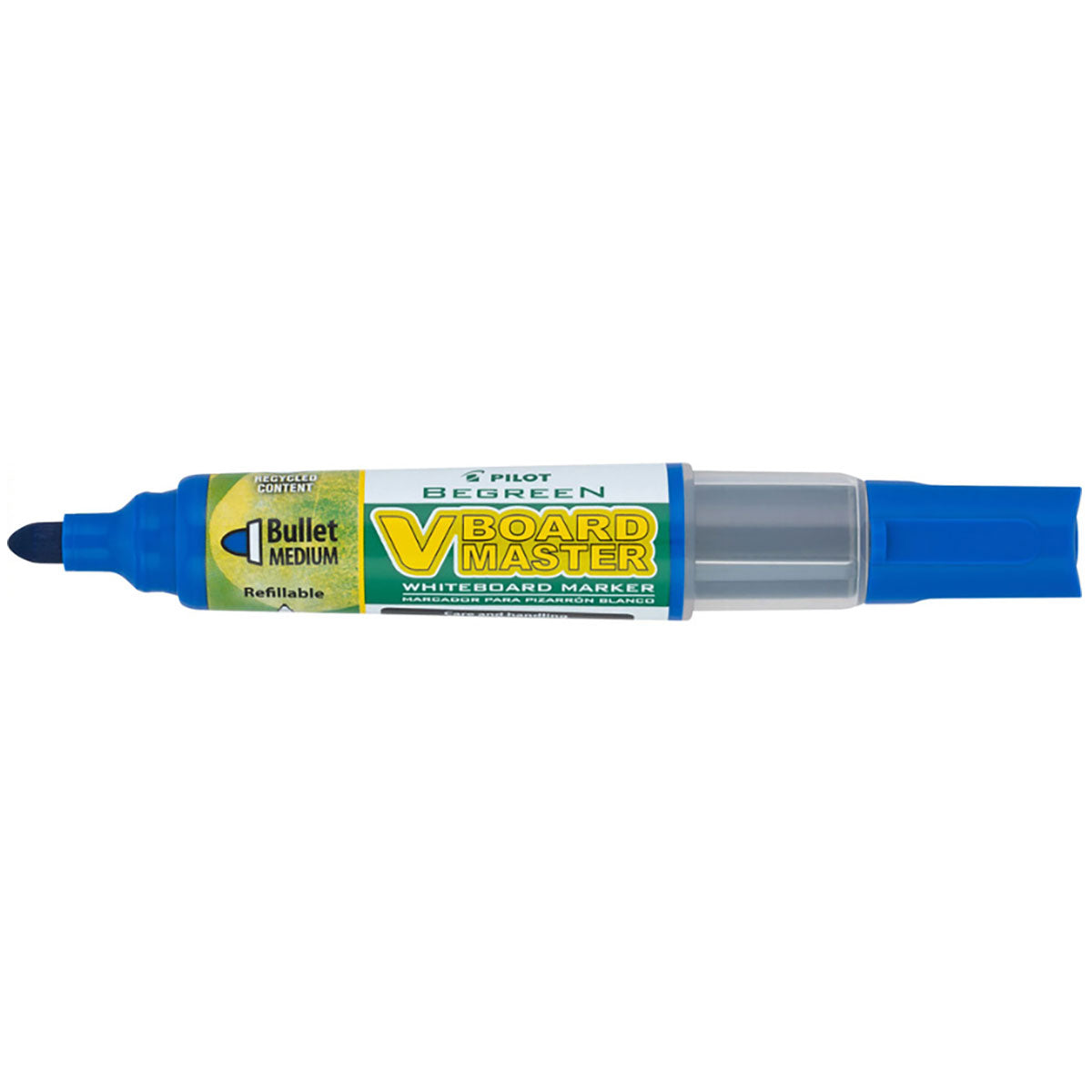 Pilot VBoard Master Refillable Whiteboard Markers Blue Bullet Tip