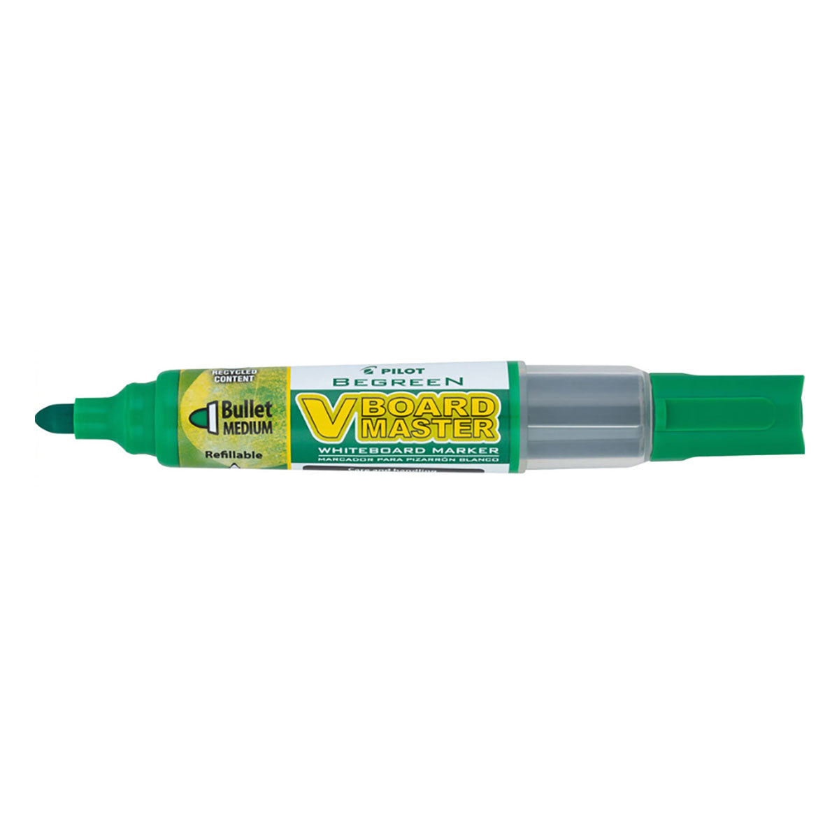 Pilot VBoard Master Refillable Whiteboard Markers Green Bullet Tip
