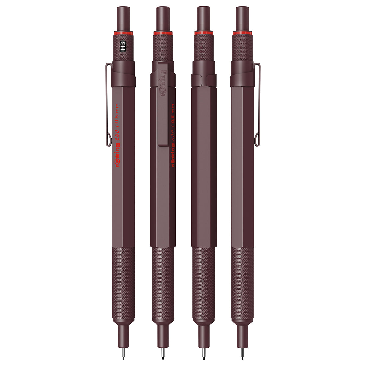 Rotring 600 Pencil 0.5mm Chocolate Truffle Knurled Grip 2204410